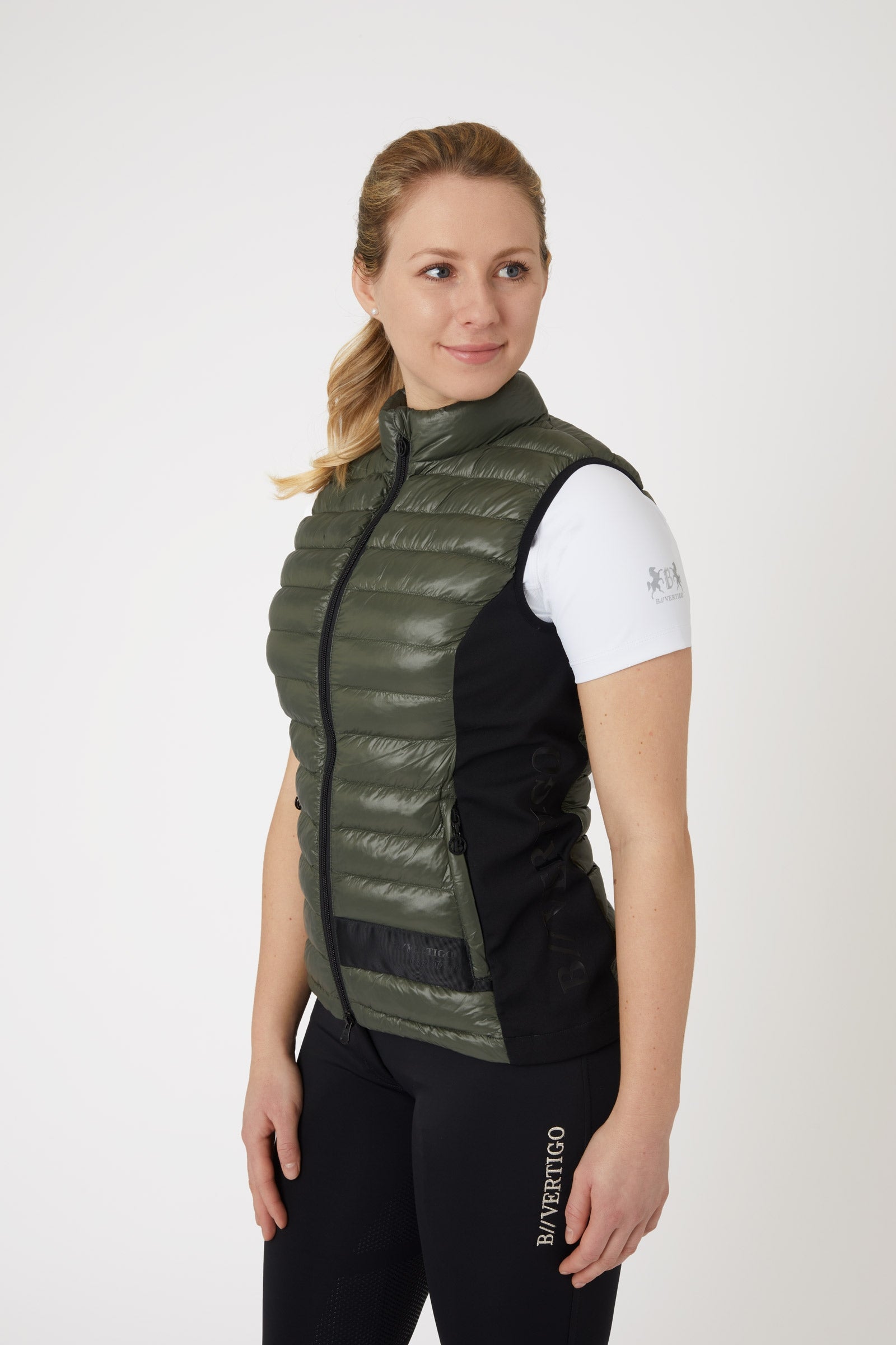 B Vertigo Sia Ultra Light gewatteerde bodywarmer, dames Dames paardrijkleding