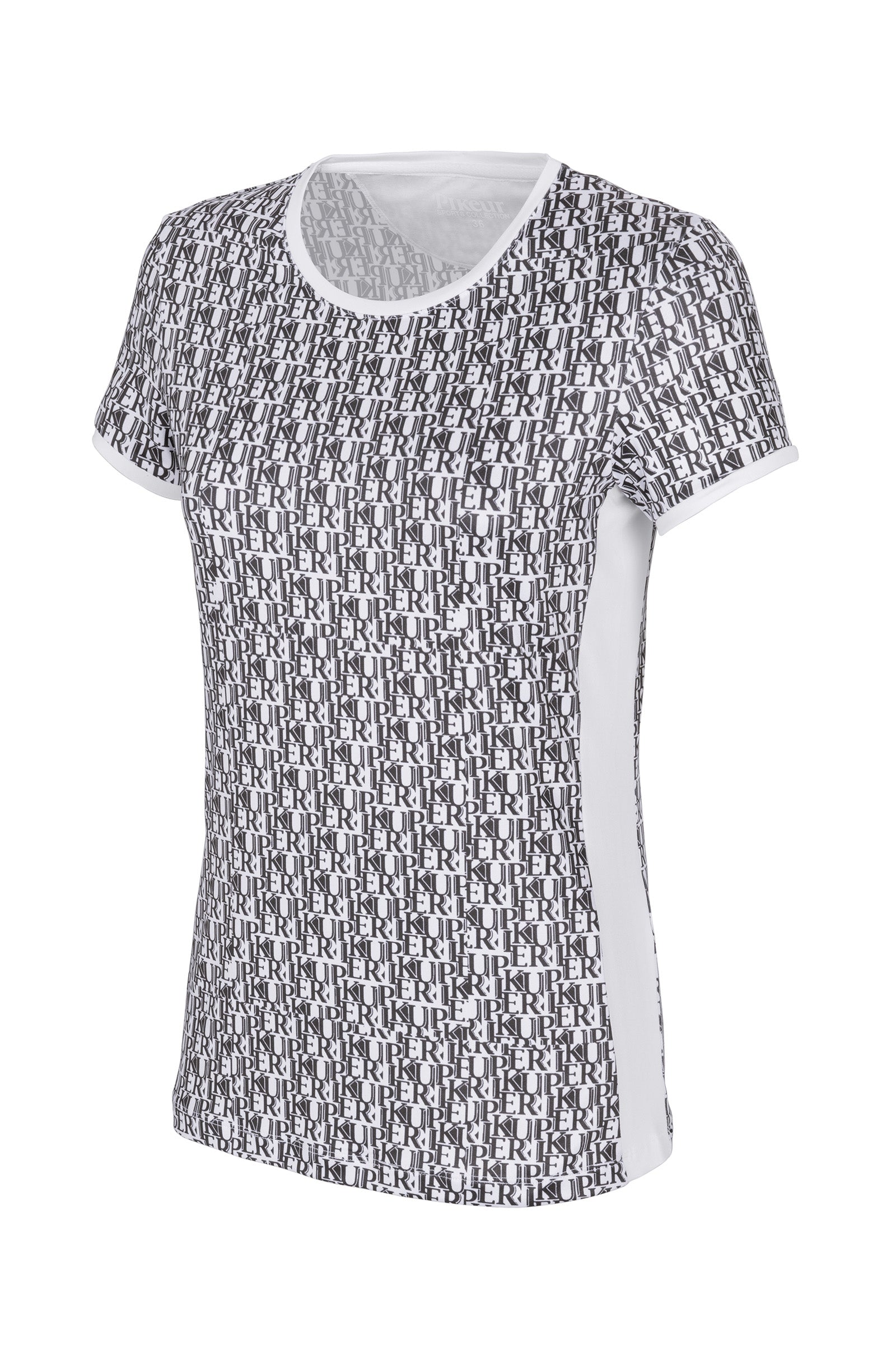 Pikeur Vilja functioneel shirt met lettering over het hele shirt, dames Dames paardrijkleding