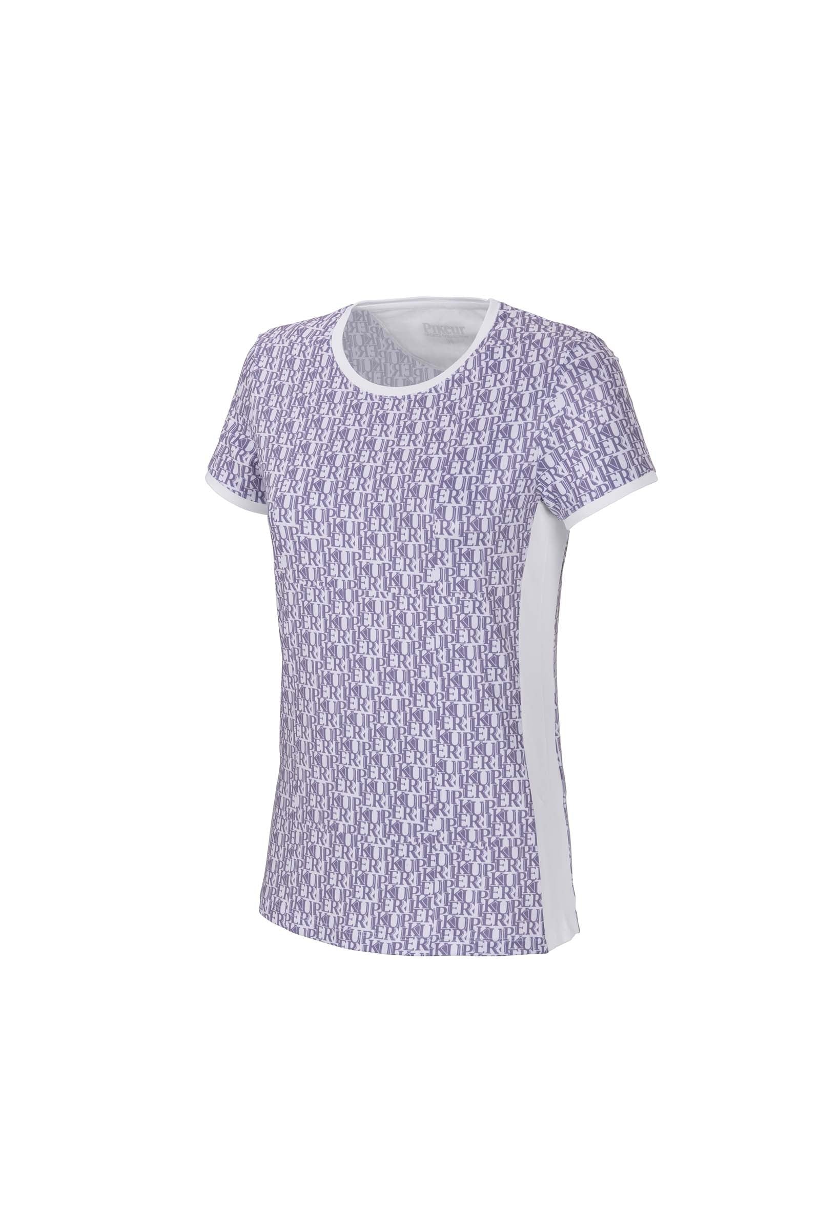 Pikeur Vilja functioneel shirt met lettering over het hele shirt, dames Dames paardrijkleding