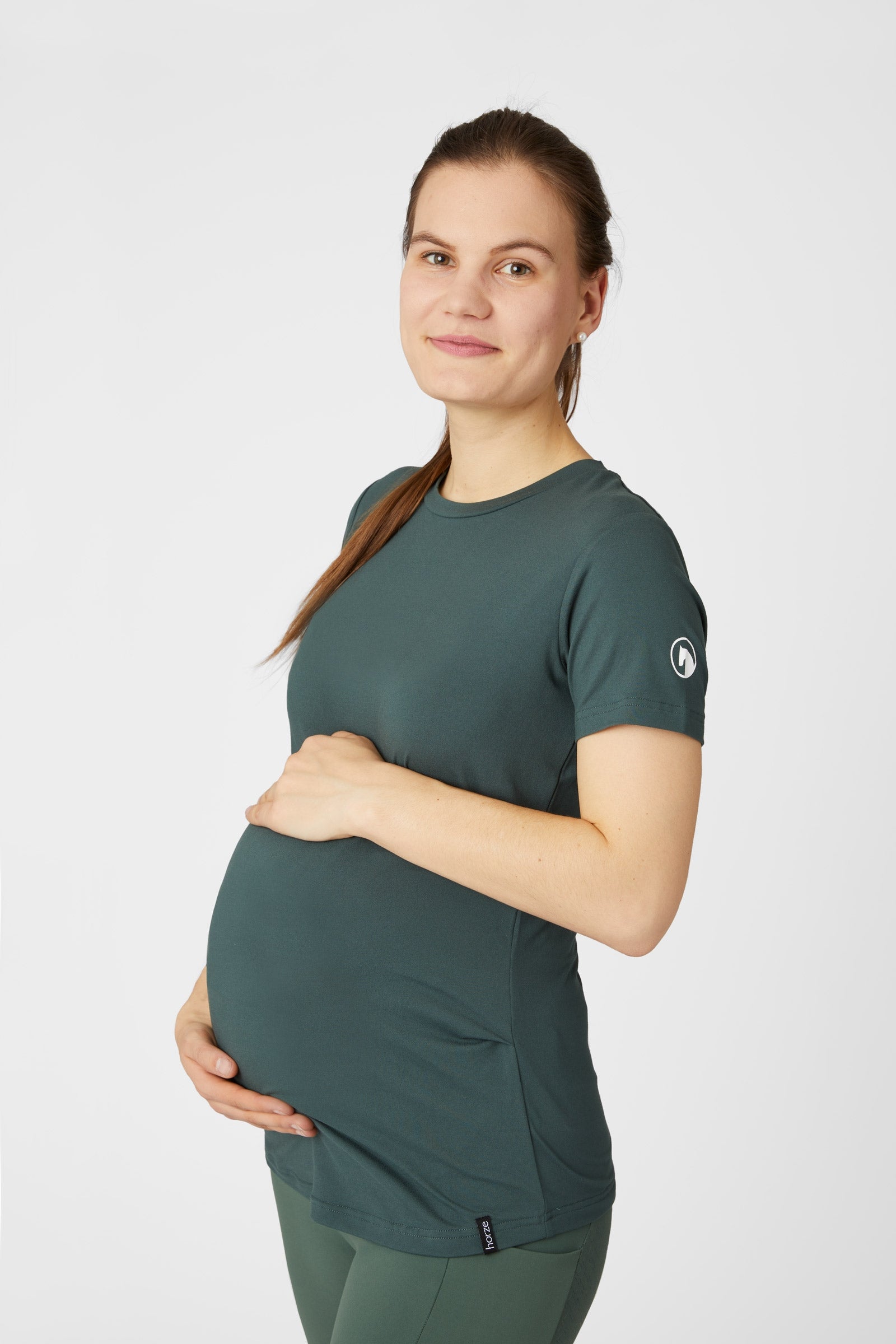 Horze Lily Zwangerschap Functioneel T-shirt Dames paardrijkleding