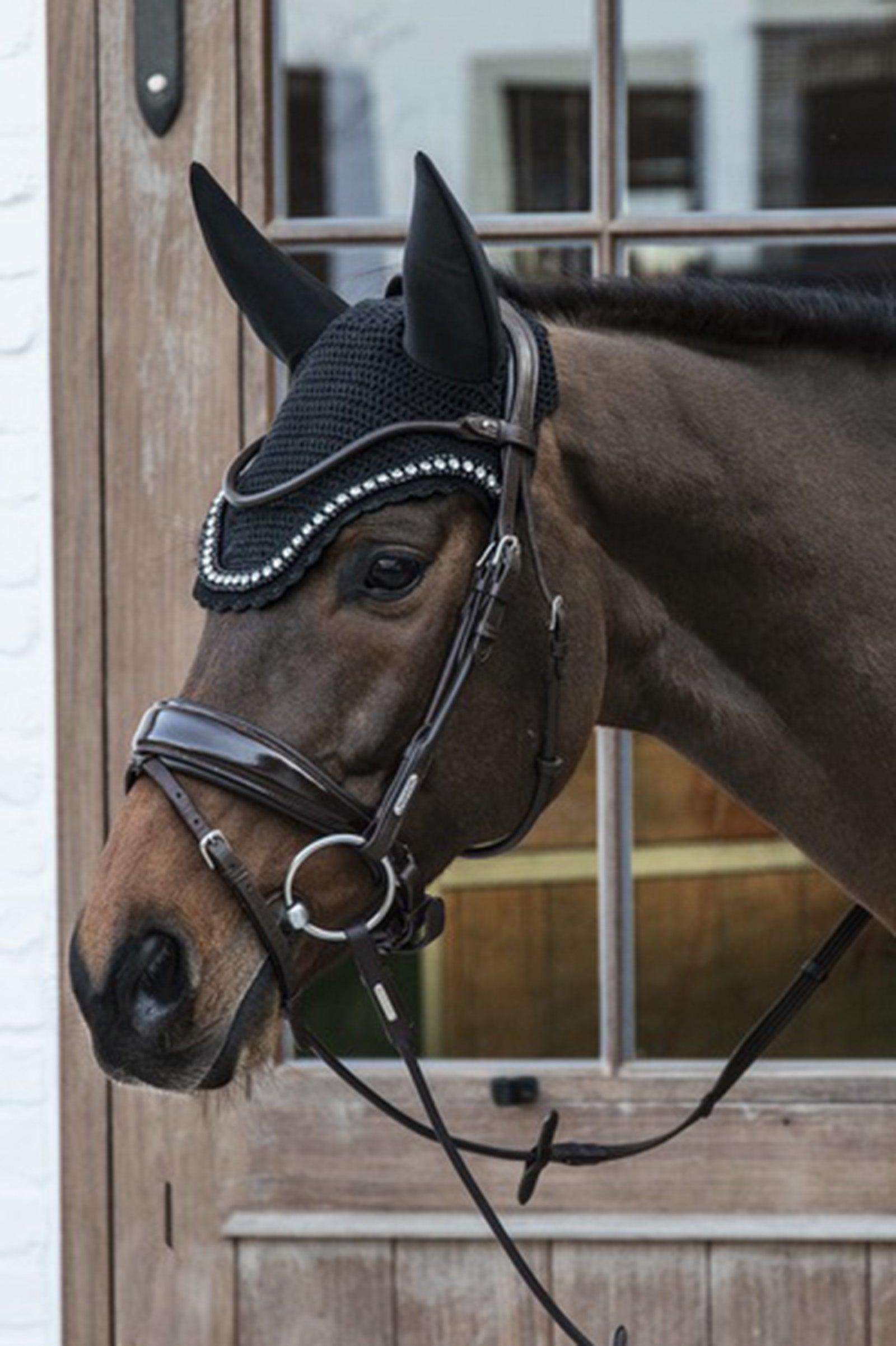 Kentucky Horsewear Wellington Big Stone & Pearl Fly Veil Soundless Antifly Protection for Horses