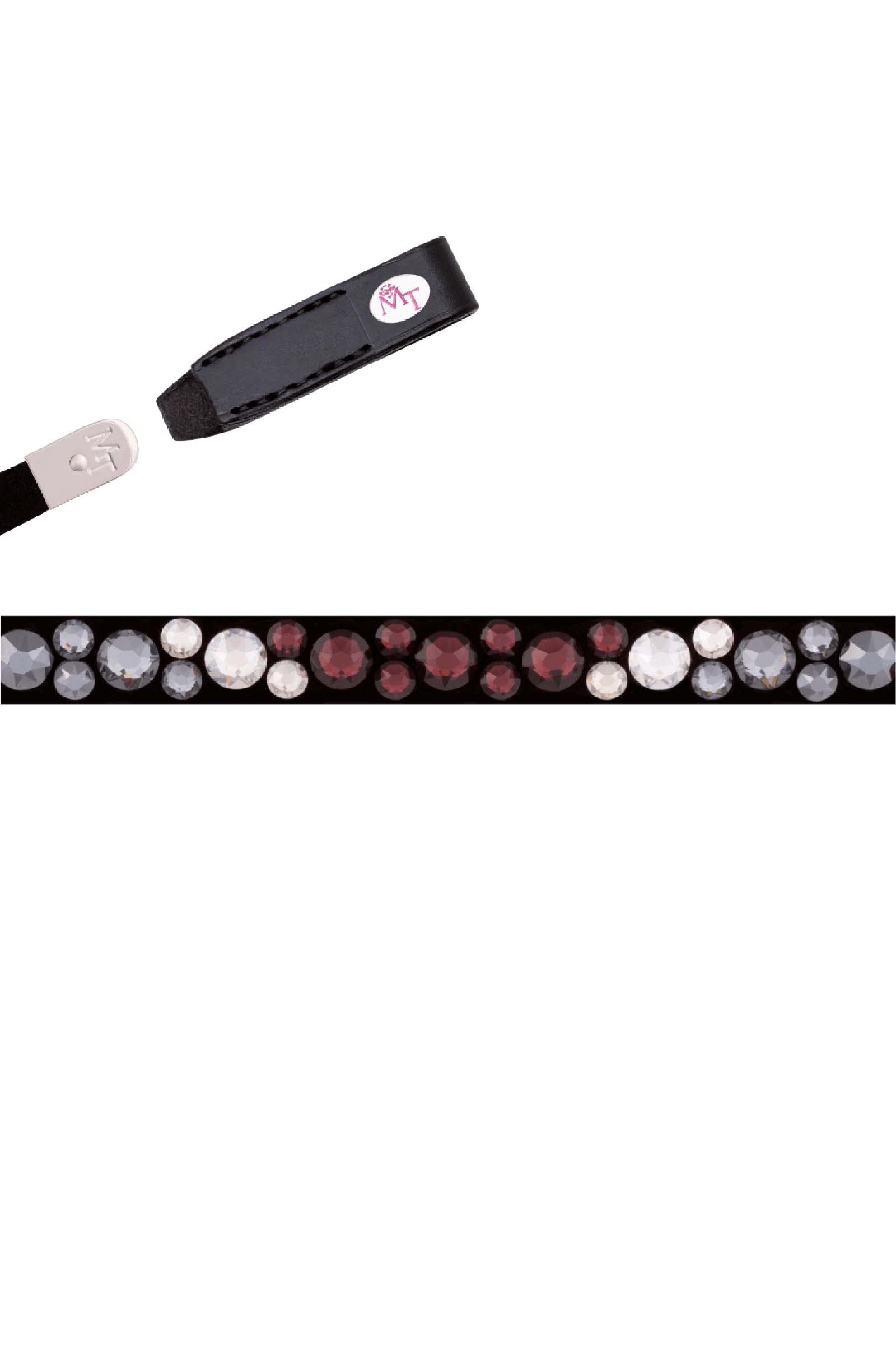 MagicTack Magic Tack Burgundy Black By Lia & Alfi Bling Classic frontriem Hoofdstellen & Teugels