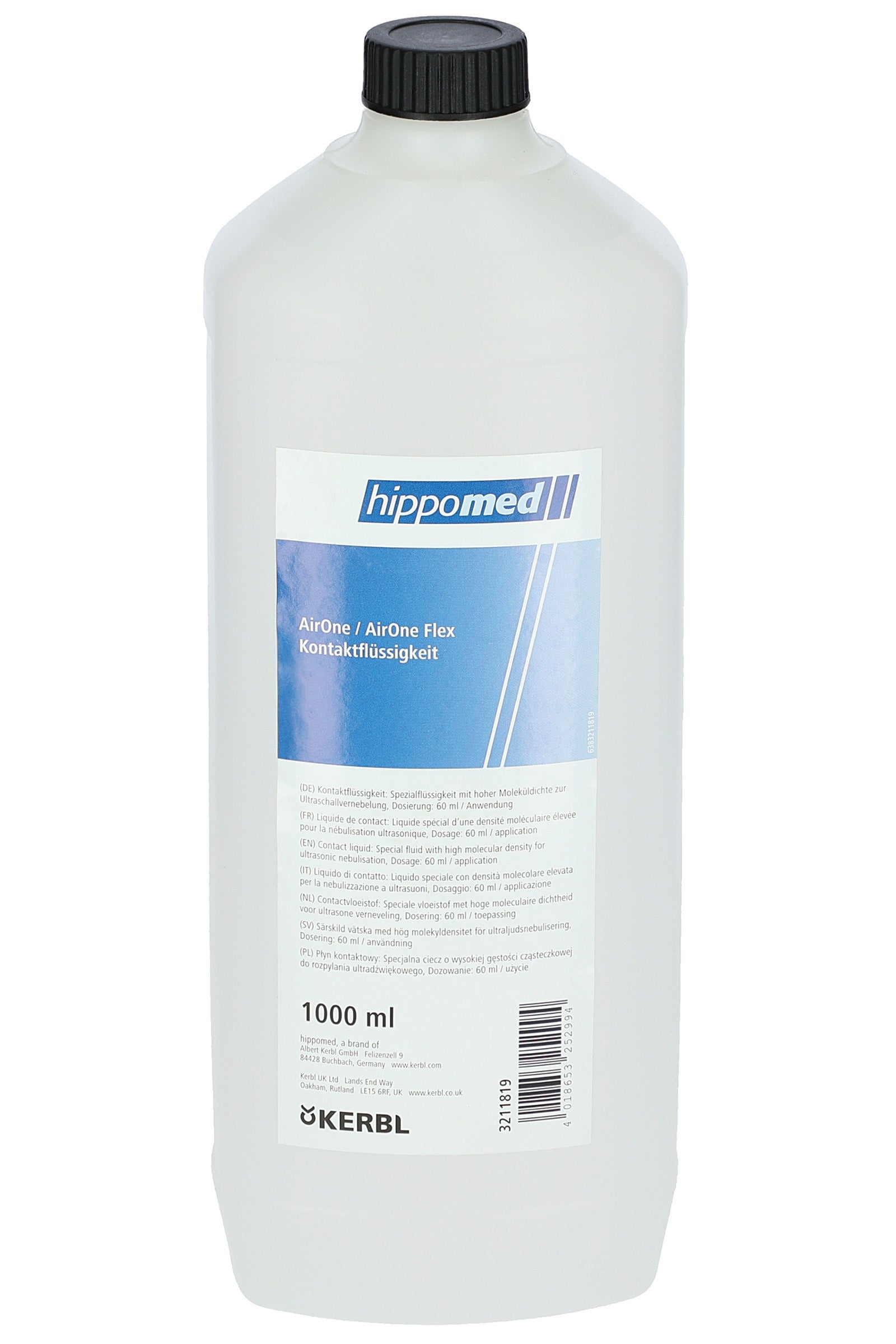Hippomed Contact Liquid for AirOne Inhaler, 1.000 ml Horse Health Care