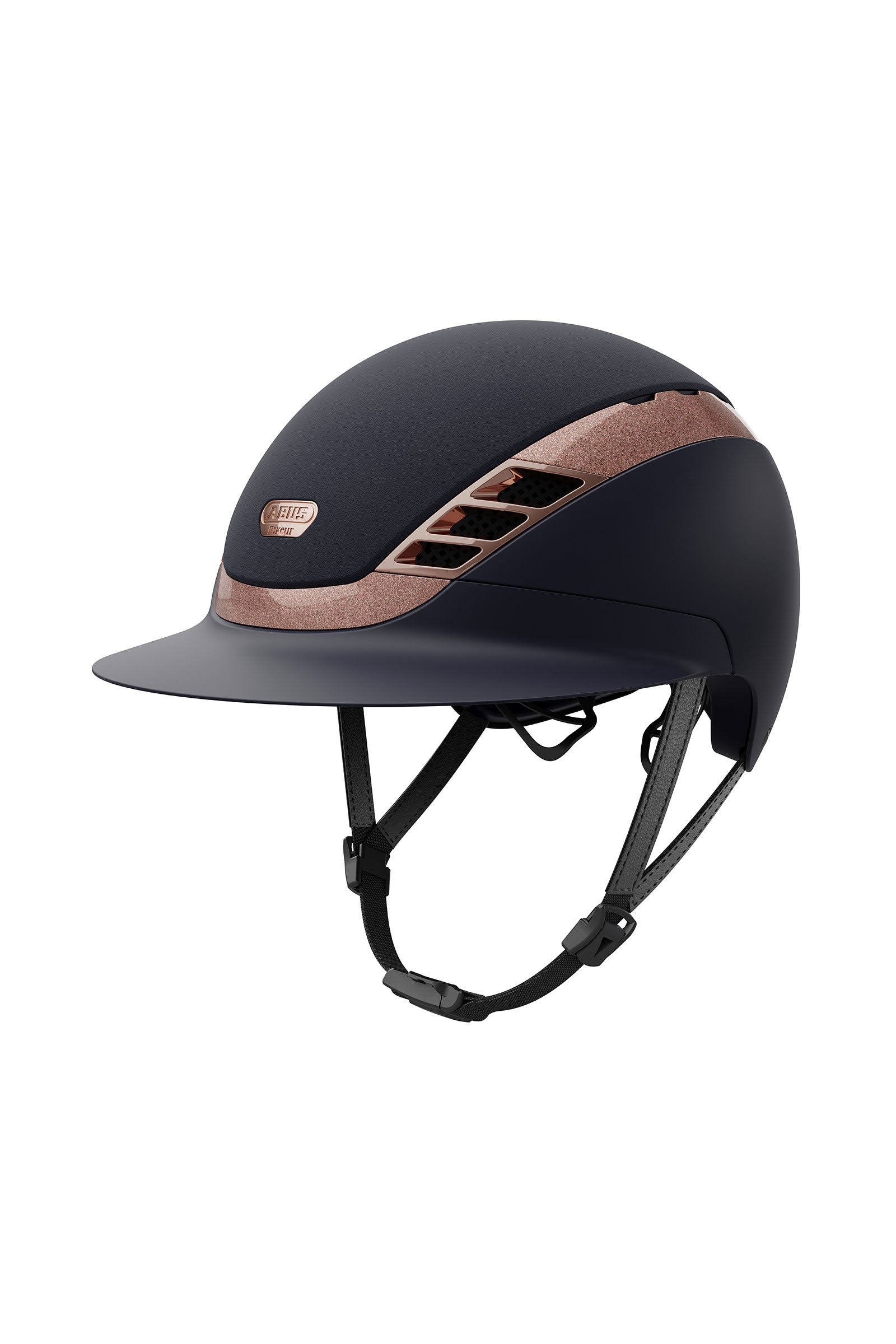 Abus Pikeur AirLuxe Supreme paardrijcap met lange klep Paardrijcaps & Bodyprotectors