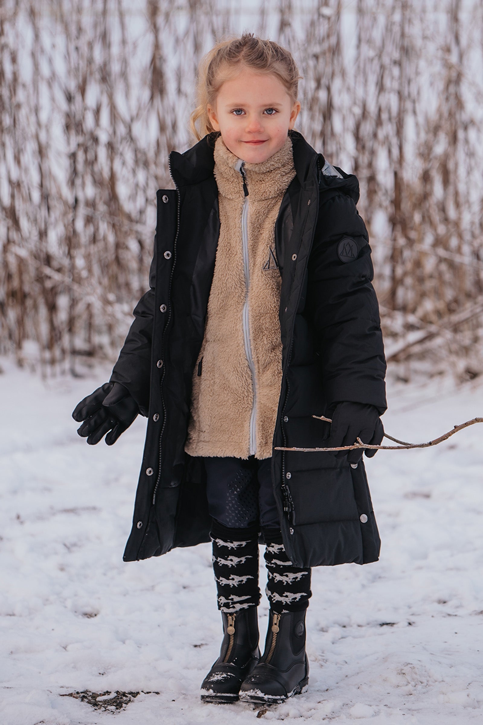 Mountain Horse Fuzzy Kids' Fleece Jacket Kinder paardrijkleding