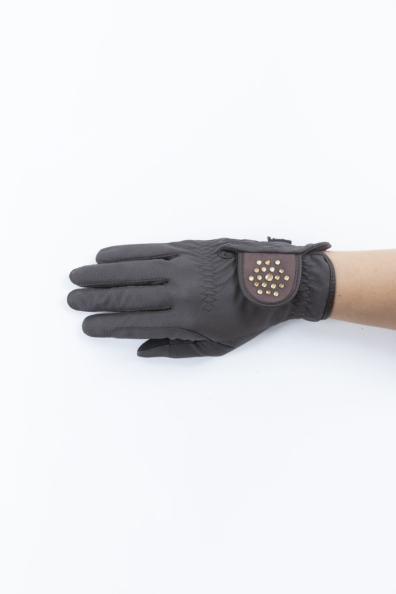 RSL Ascona Riding Gloves with Glitter Stones Rijhandschoenen
