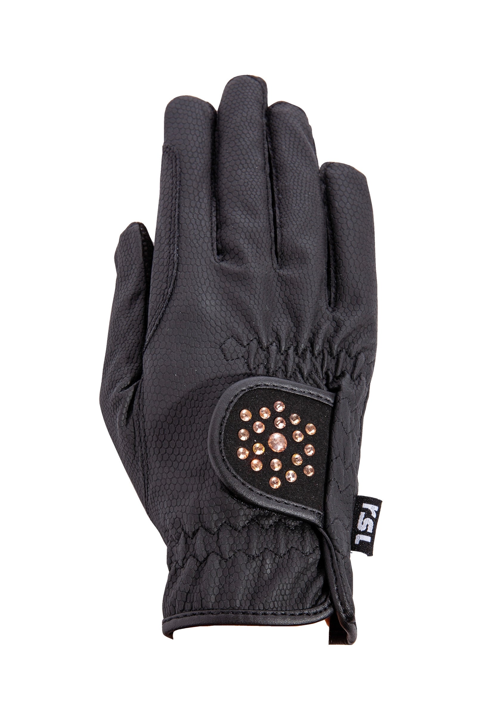 RSL Ascona Riding Gloves with Glitter Stones Rijhandschoenen