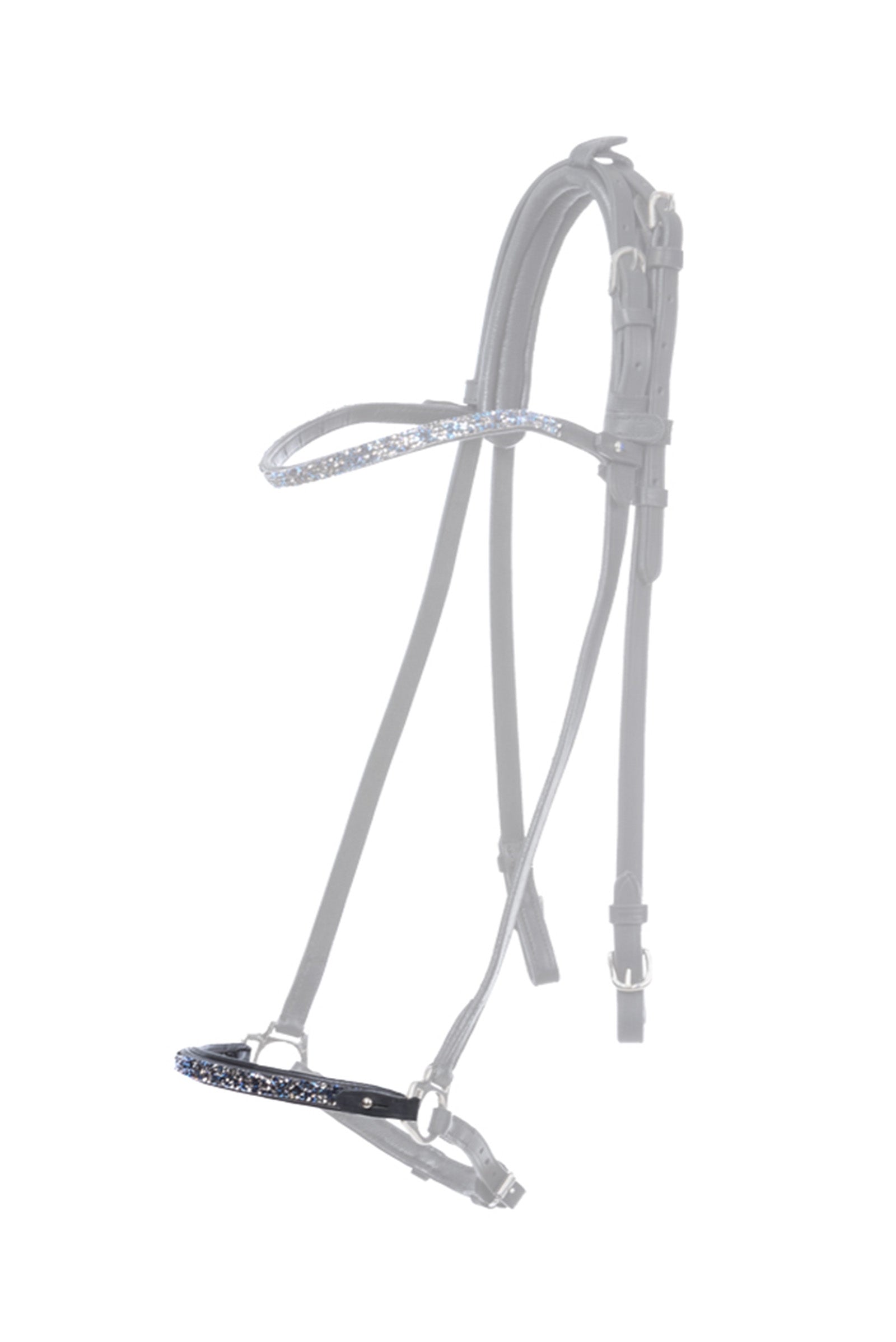 Kavalkade Blár Dropped Noseband Piece for Kjartan Icelandic Bridle Hoofdstellen & Teugels