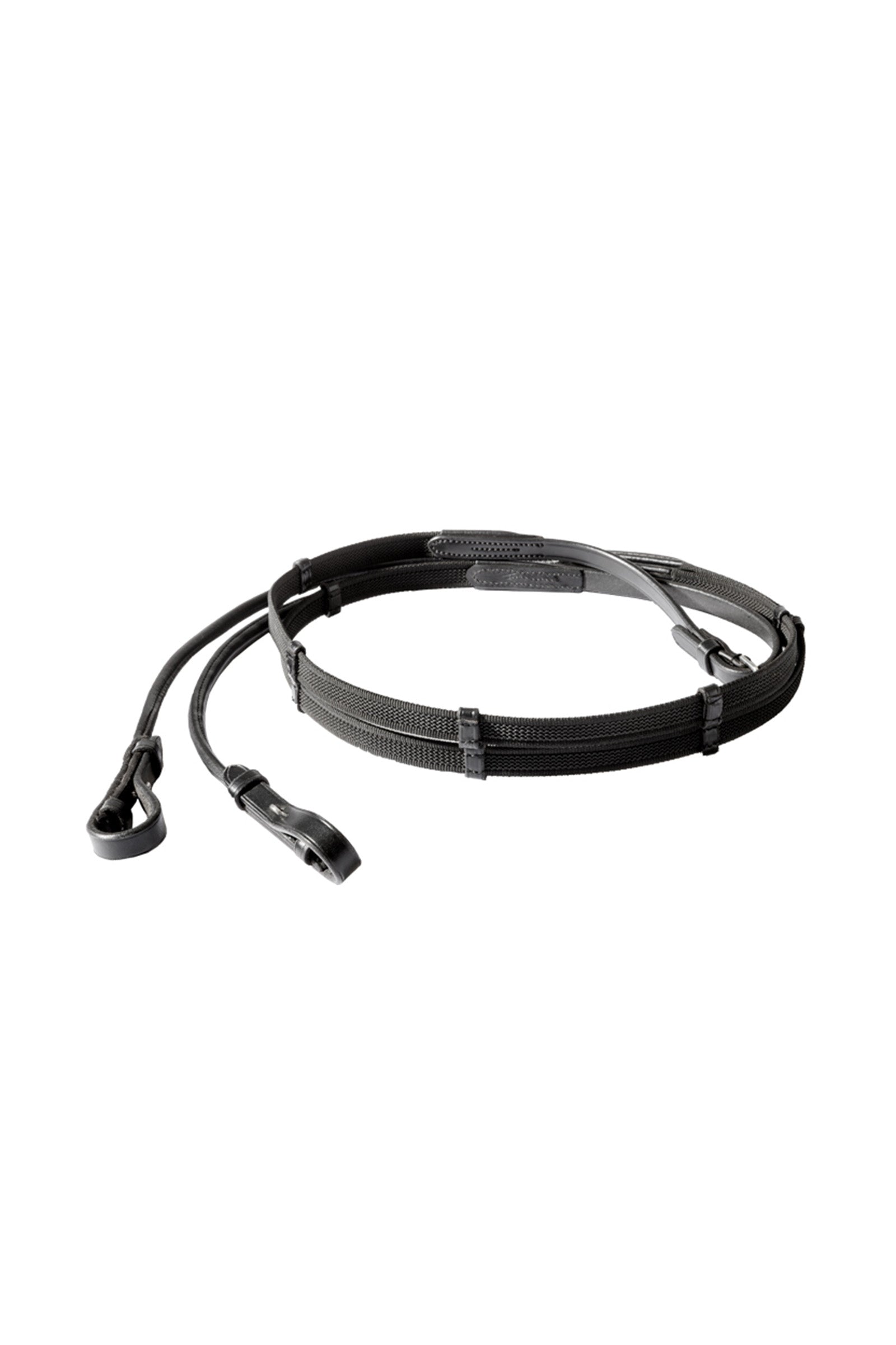 Kavalkade Round Stitched Rubberised Reins Hoofdstellen & Teugels