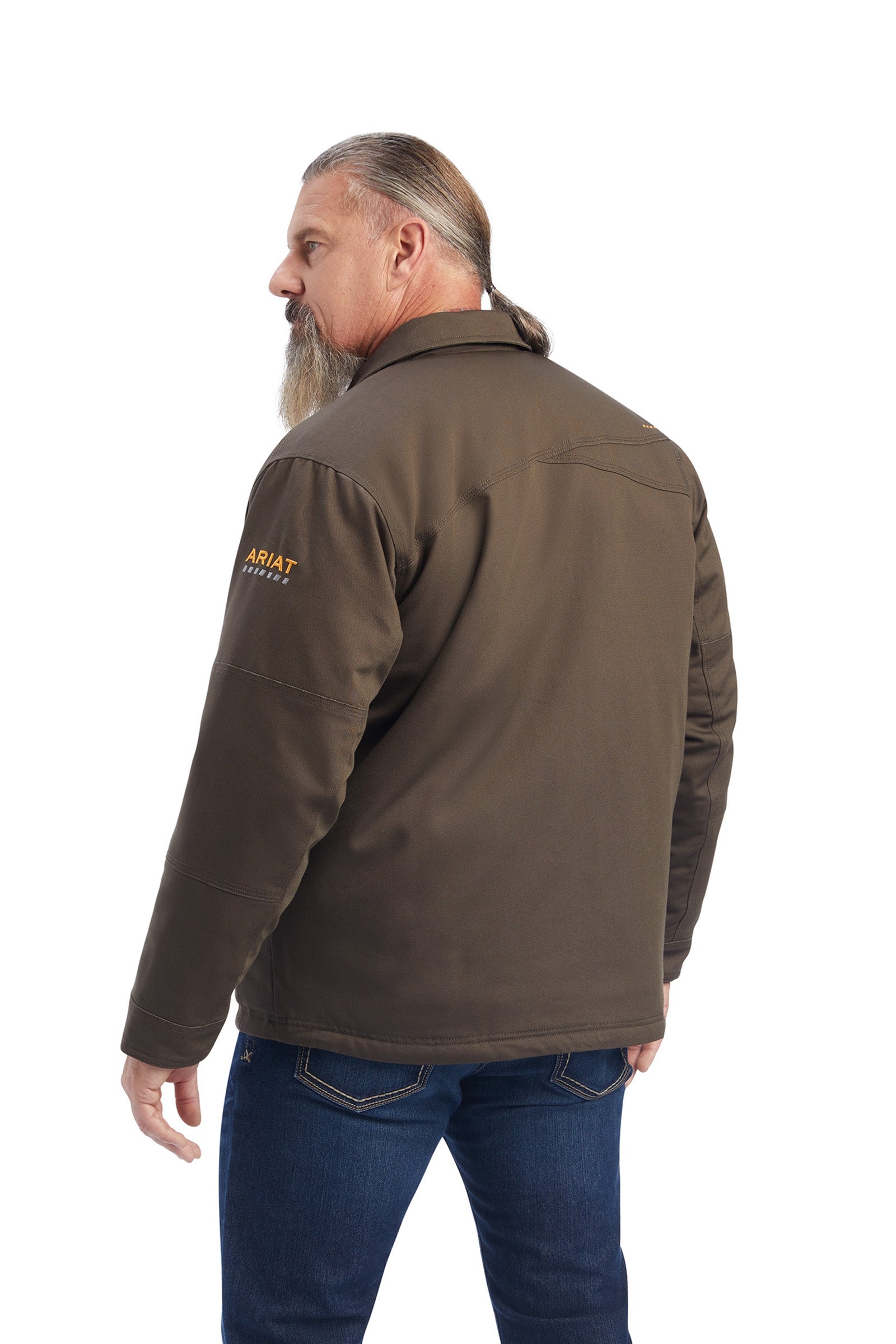 Ariat Rebar DuraCanvas Sherpa-Lined Men's Coat Mens Riding Clothing