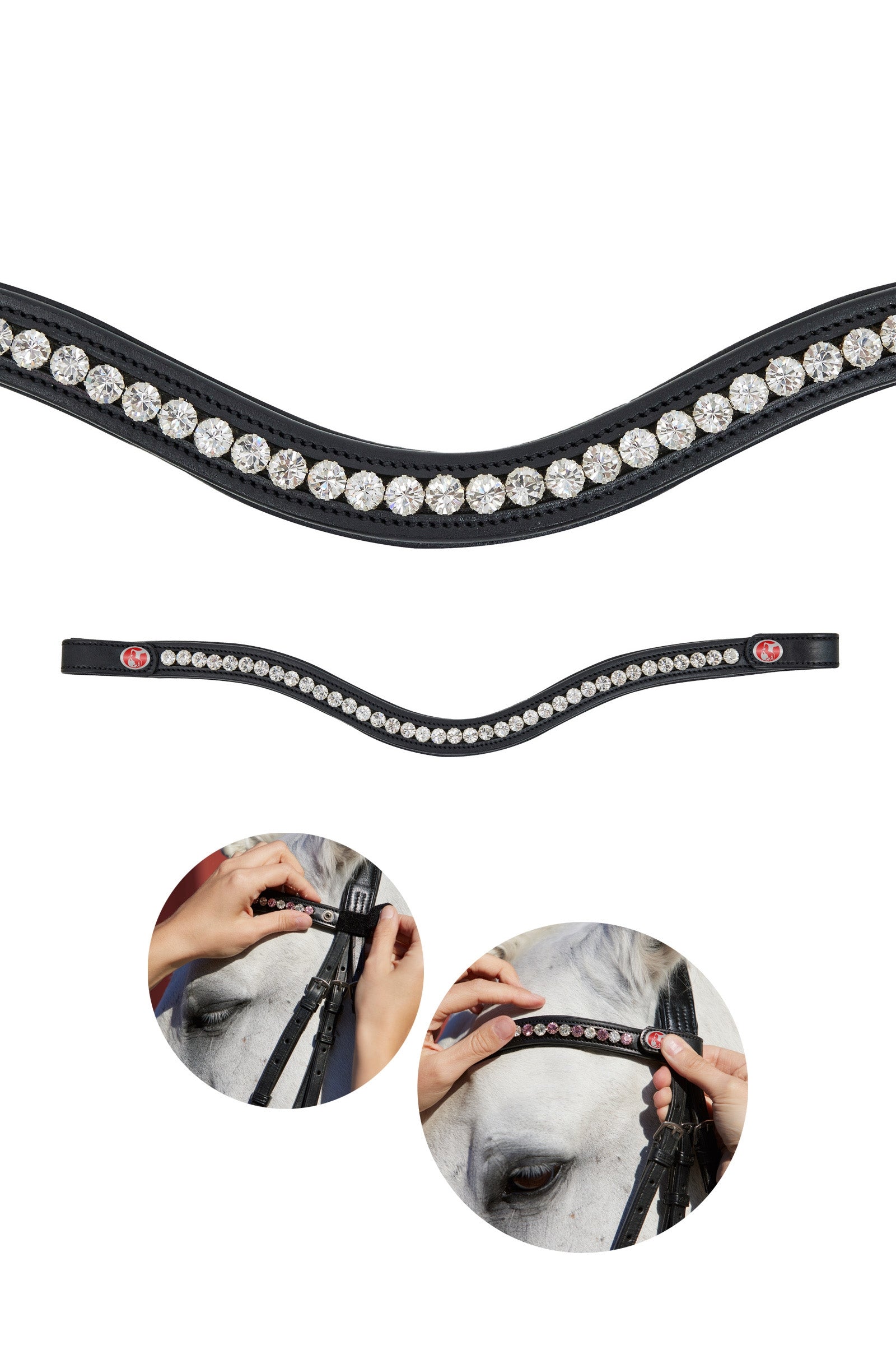 Kieffer FlexiLoop® kristallen frontriem Hoofdstellen & Teugels