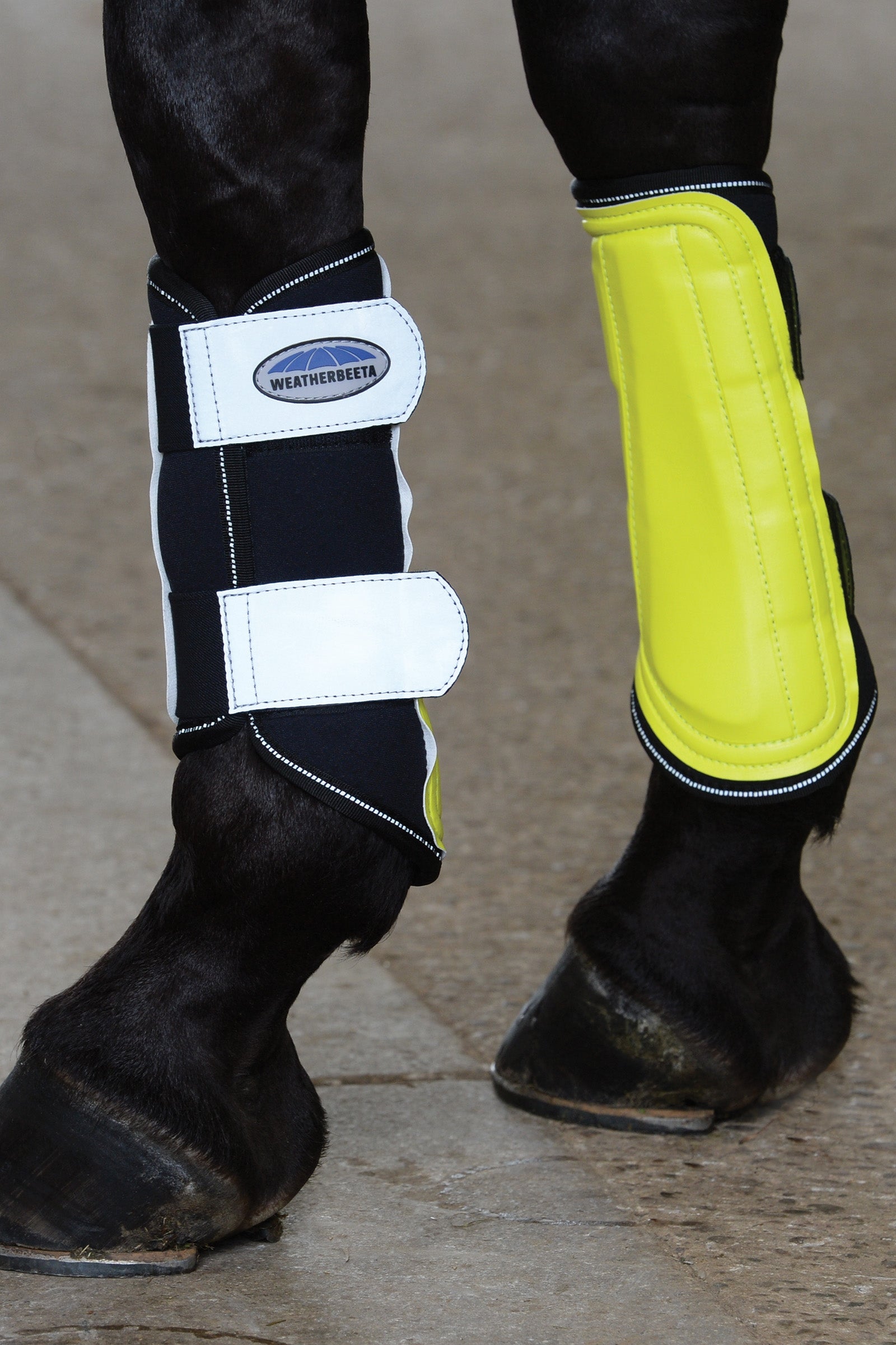 Weatherbeeta reflecterende enkelvoudige borstellaarzen Leg Protection & Hoof Protection for Horses