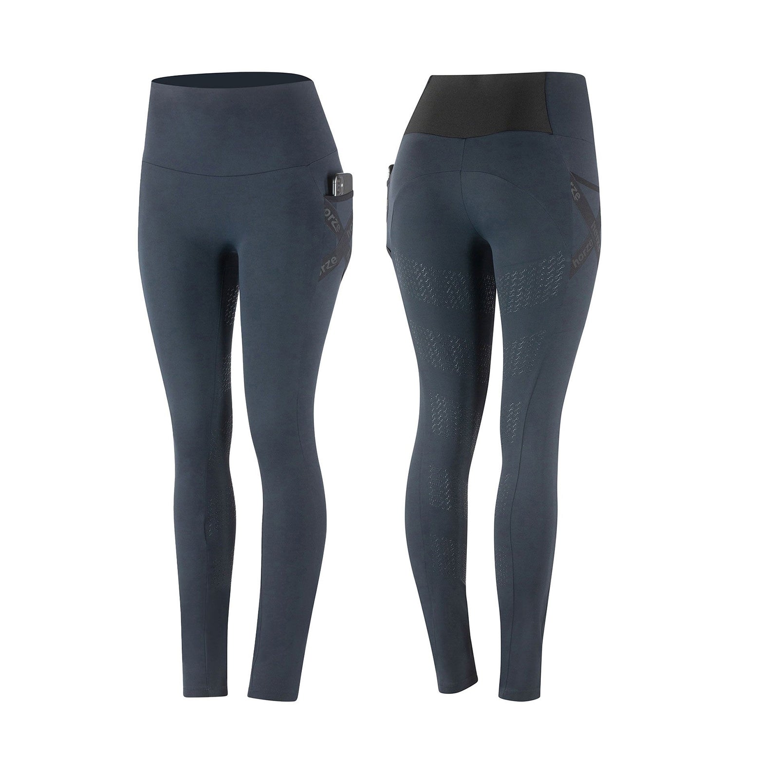 Horze Sandra Functionele Tights met siliconen zitvlak, dames Womens Breeches