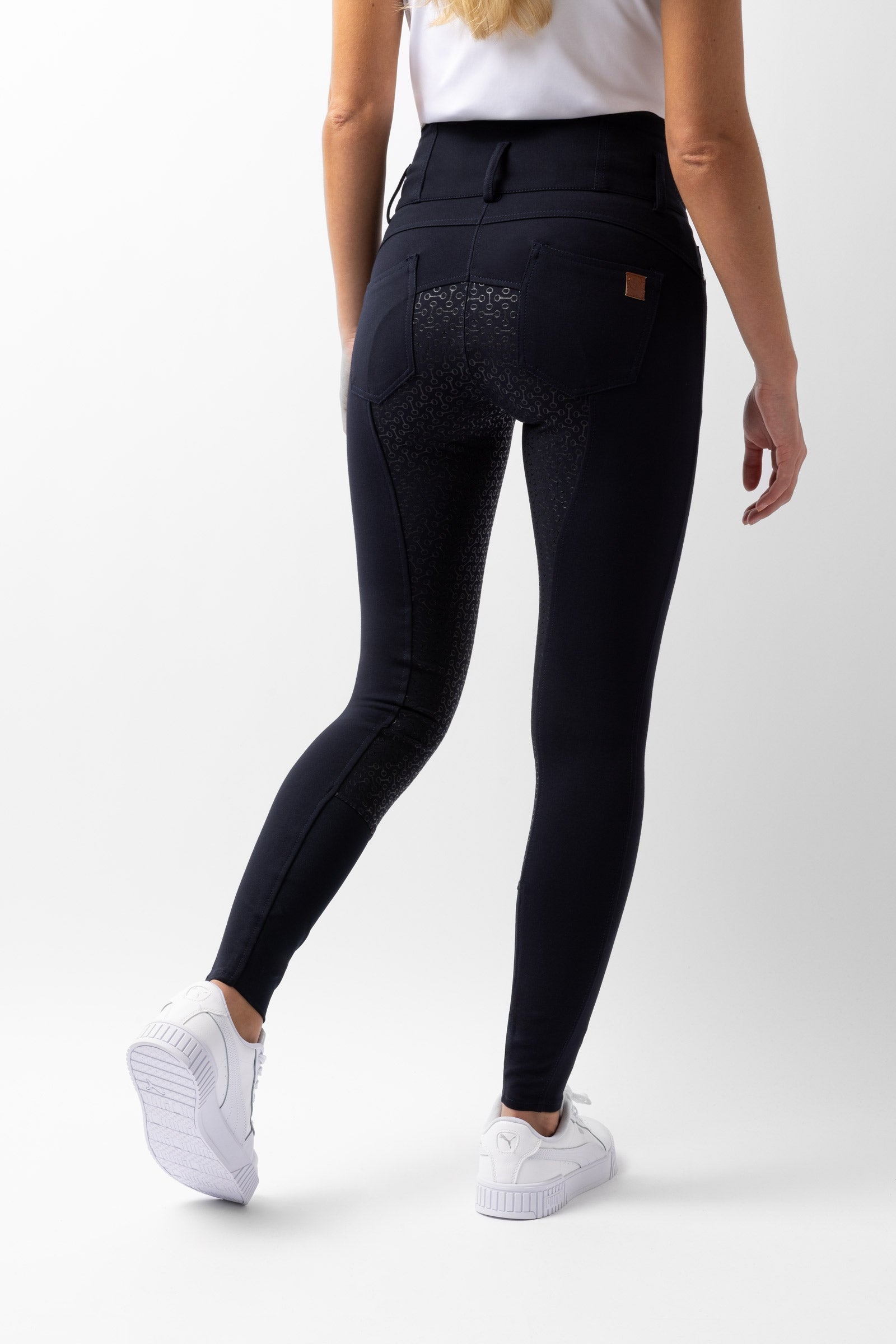 Horze Tara Siliconen FS Rijbroek Hoge Taille, dames Womens Breeches