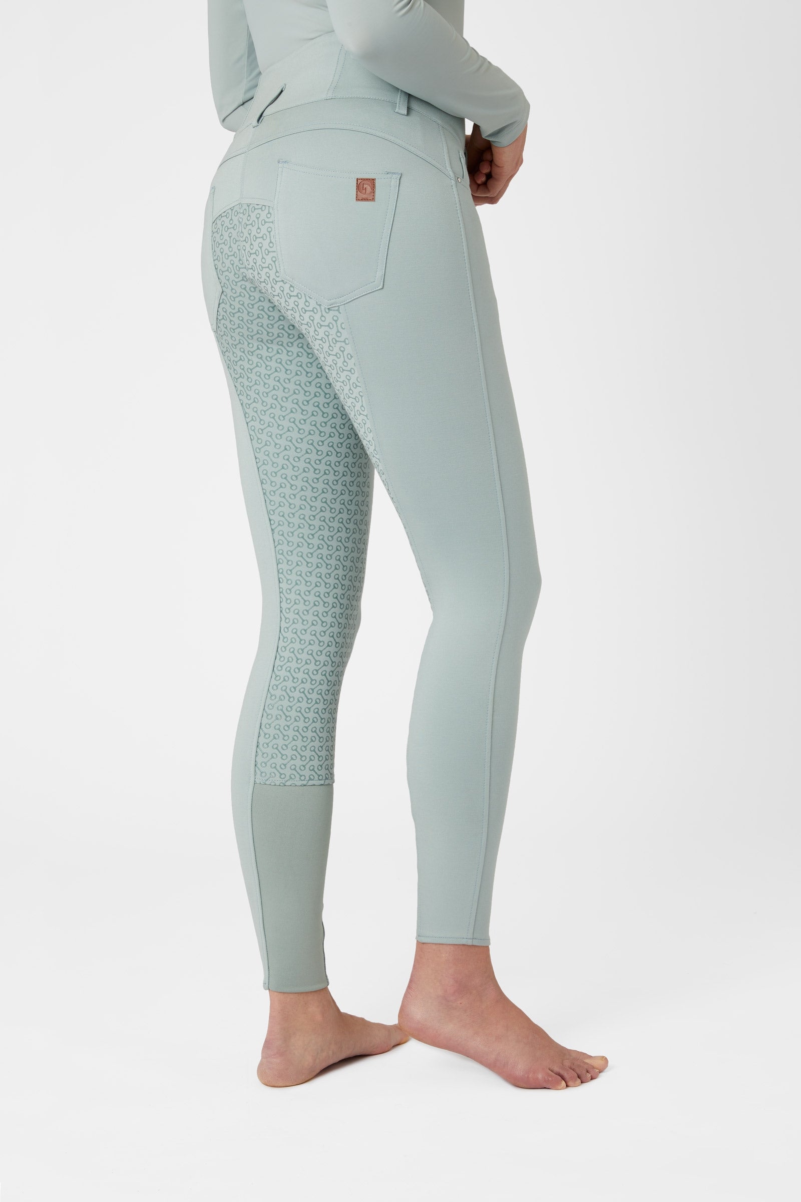 Horze Tara Siliconen FS Rijbroek Hoge Taille, dames Womens Breeches