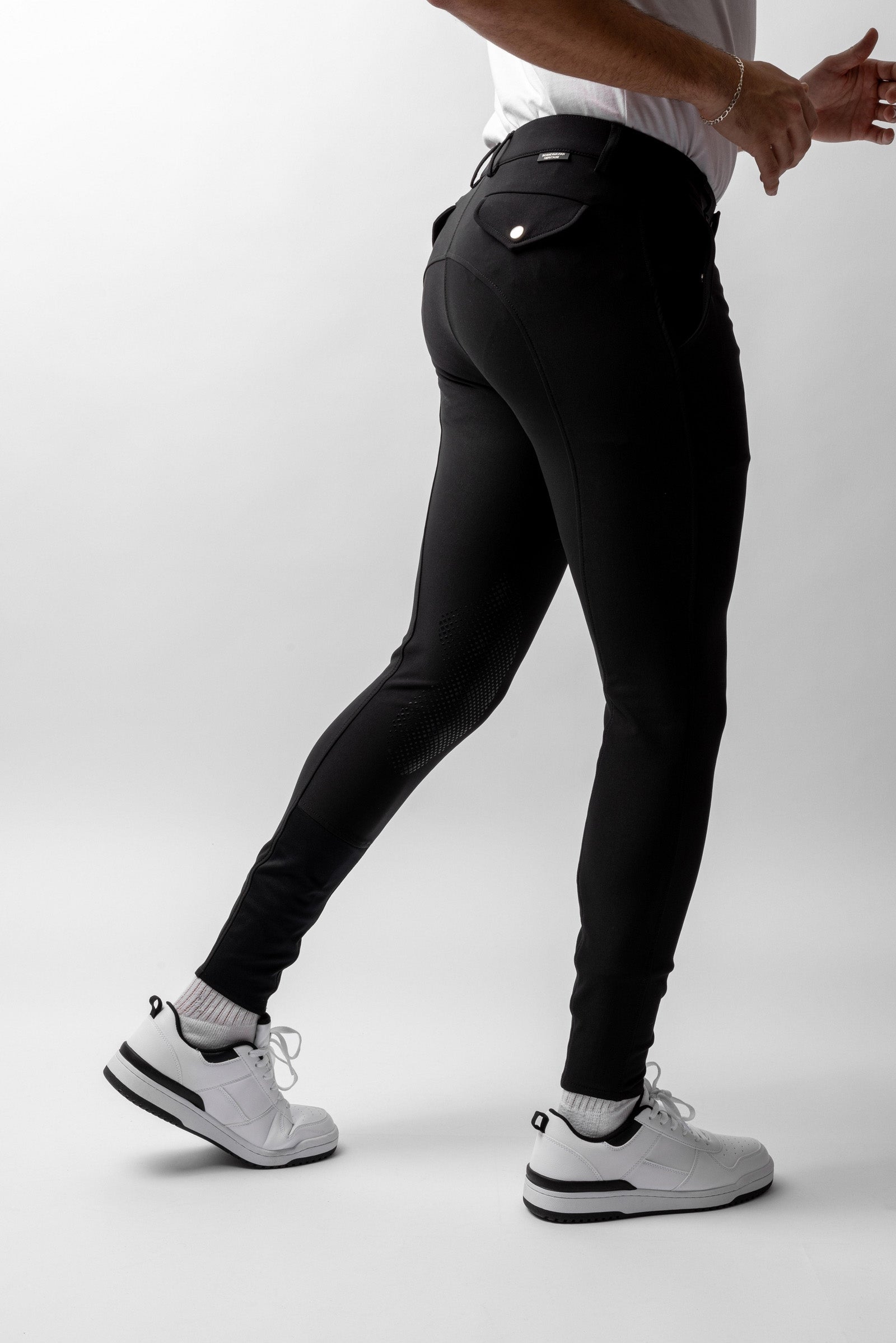 Horze Grand Prix Men's Silicone Knee Patch Breeches Mens Riding Clothing