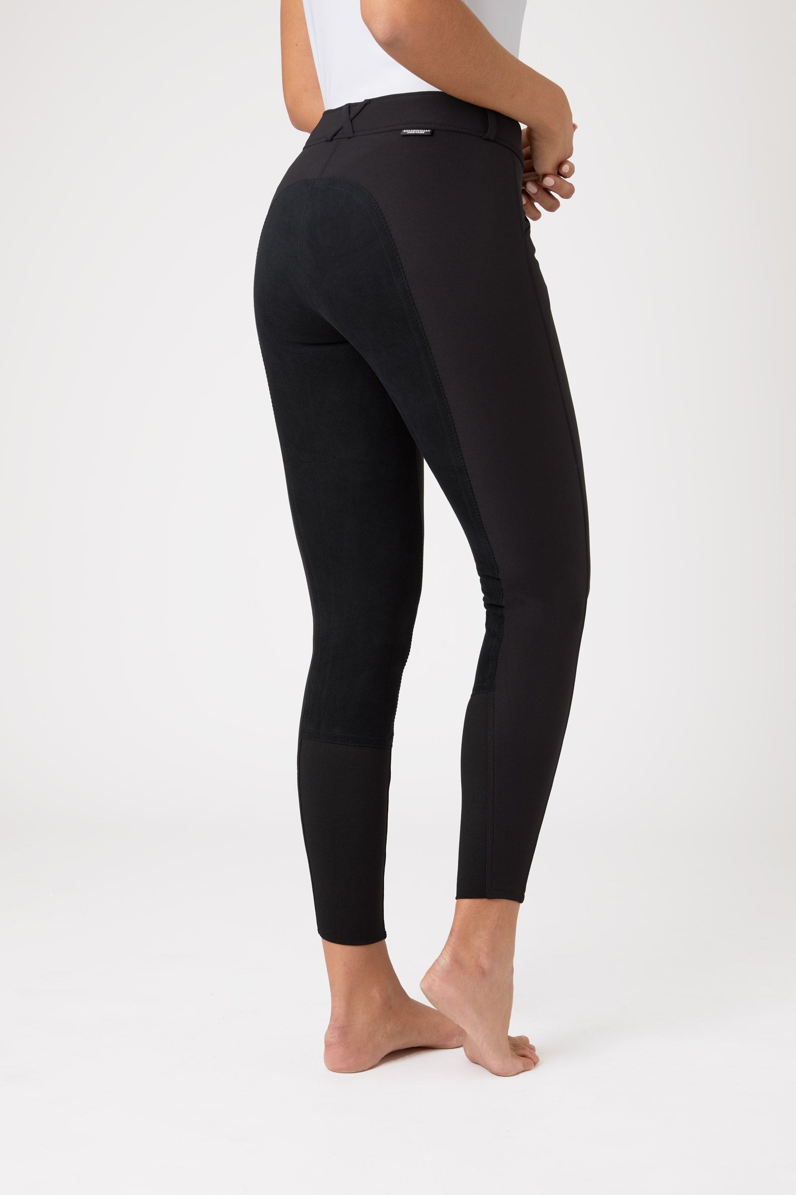 Horze Grand Prix damesrijbroek met leren fullseat, UPF 50+ Womens Breeches