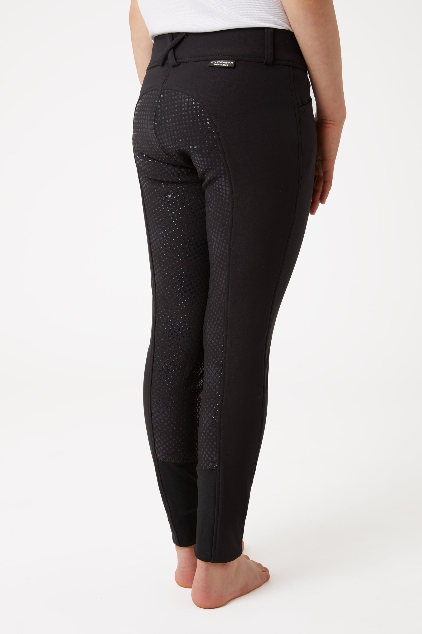 Horze Grand Prix kinderrijbroek met siliconen fullseat, UPF 50+ Kinder paardrijkleding