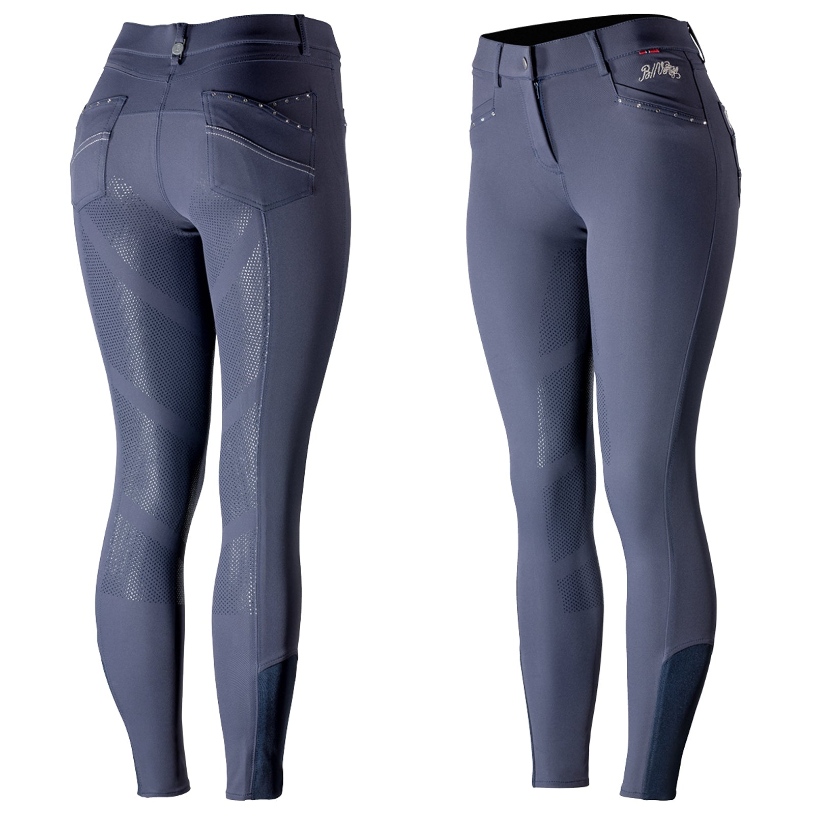 B Vertigo Olivia damesrijbroek met siliconen fullseat, UPF 50+ Womens Breeches