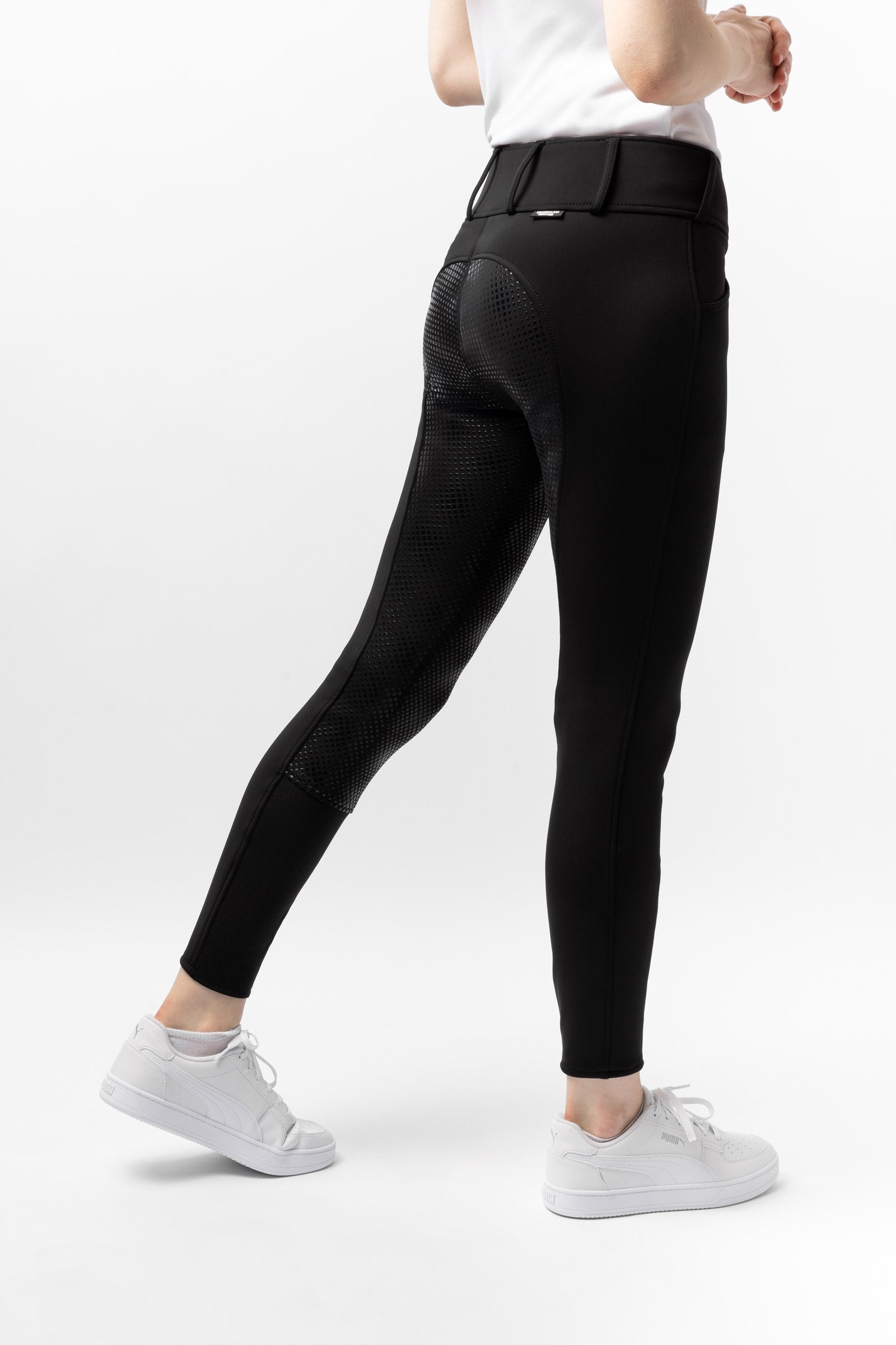 Horze Grand Prix Thermo Softshell Silicone FS Breeches for Women Womens Breeches