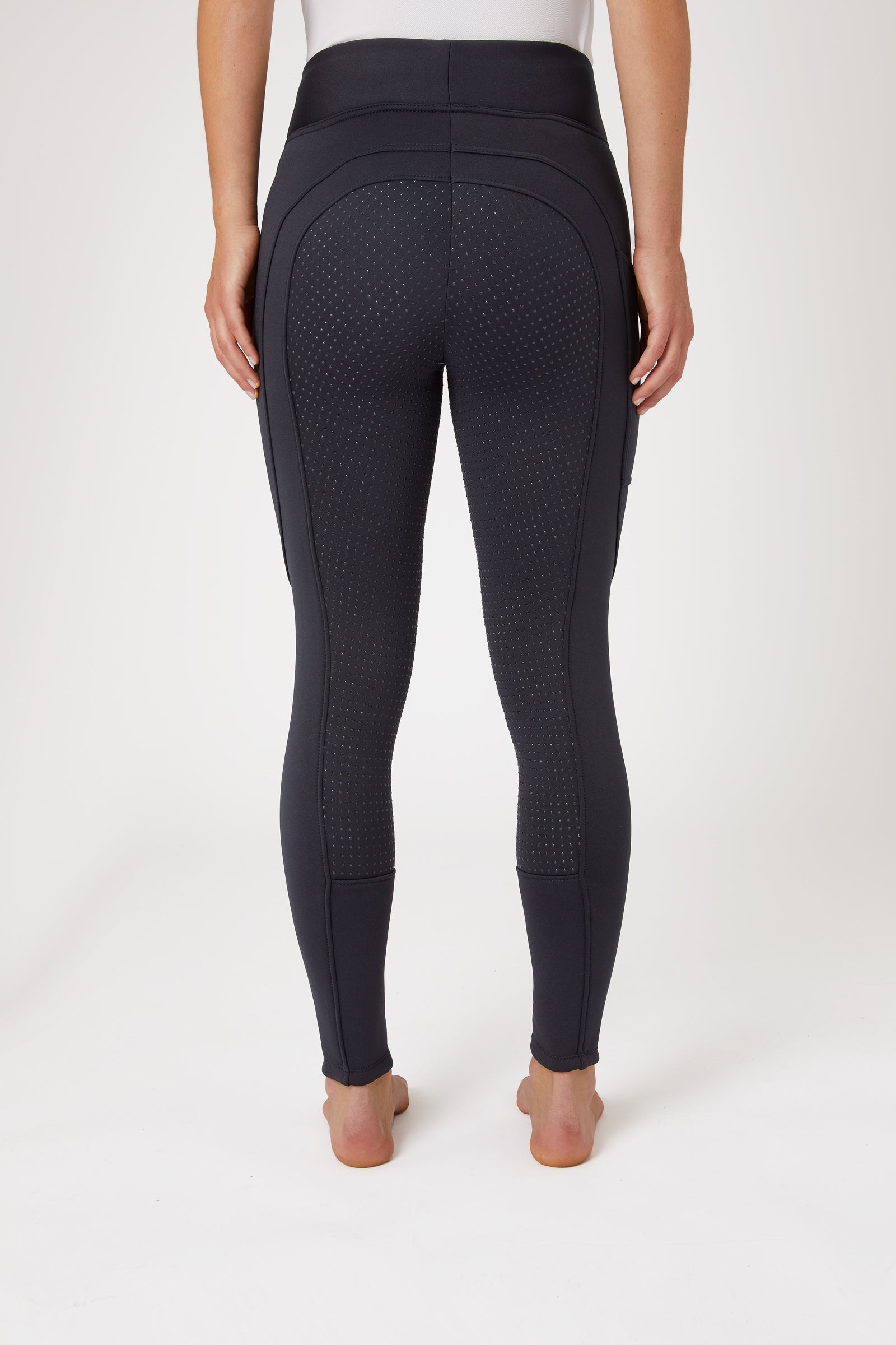 Horze Active Women's Full Grip Winter Riding Tights with Phone Pocket Womens Breeches