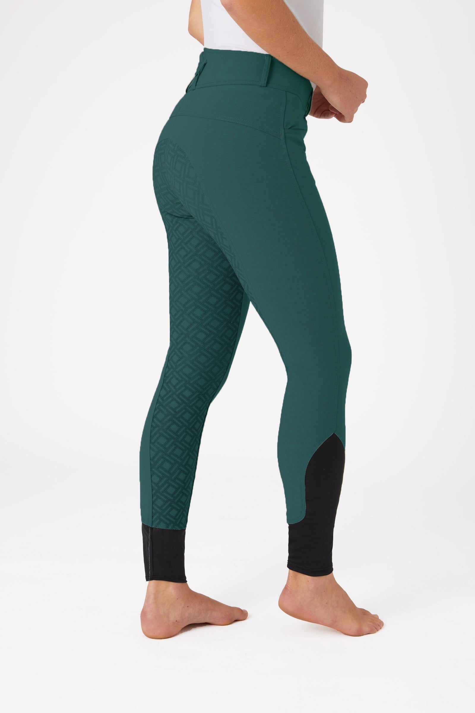 Horze Women's High Waist Breeches with Silicone Full Grip Womens Breeches