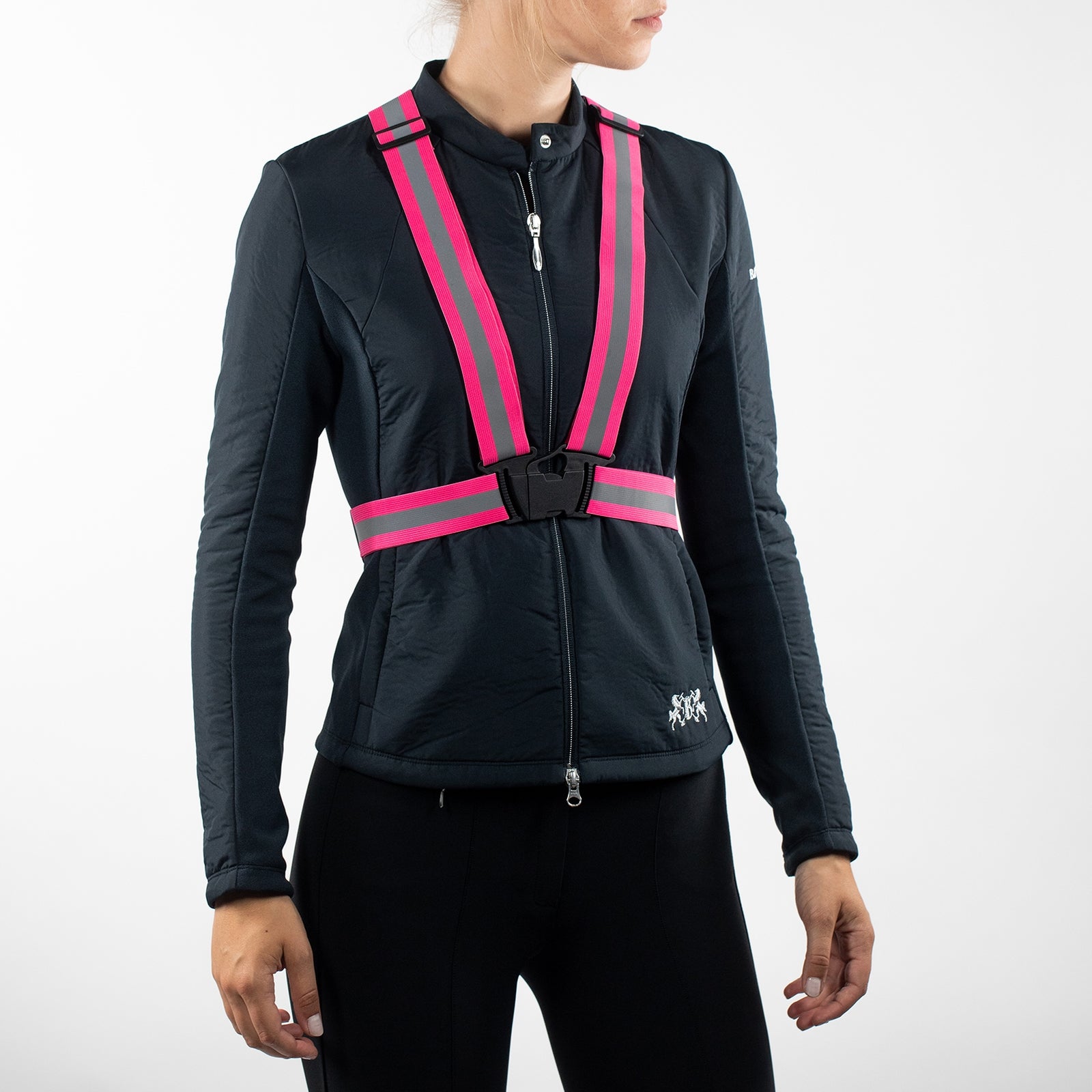 Horze Reflecterend Gestreept Vest, verstelbaar Reflective