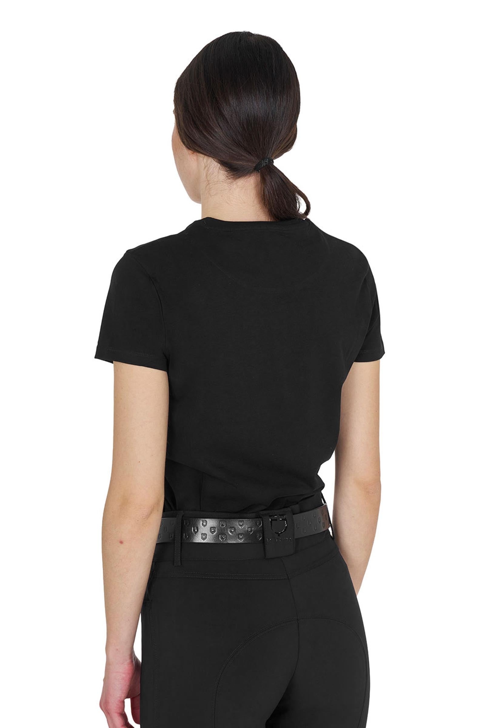 Equestro SS2026 Women's Logo Lamina Cotton T-Shirt Women’s Riding Clothing