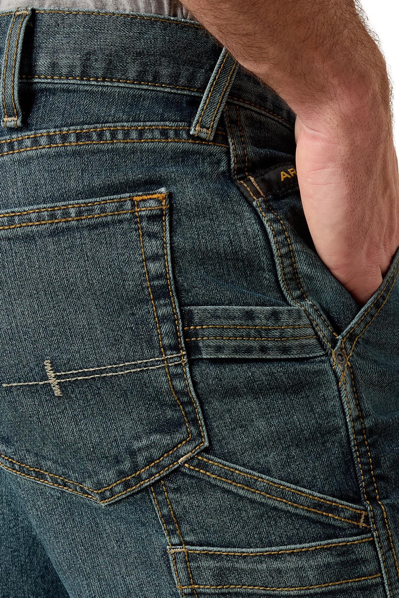 Ariat Rebar M7 Slim DuraStretch Men's Workhorse Straight Leg Jeans Mens Riding Clothing