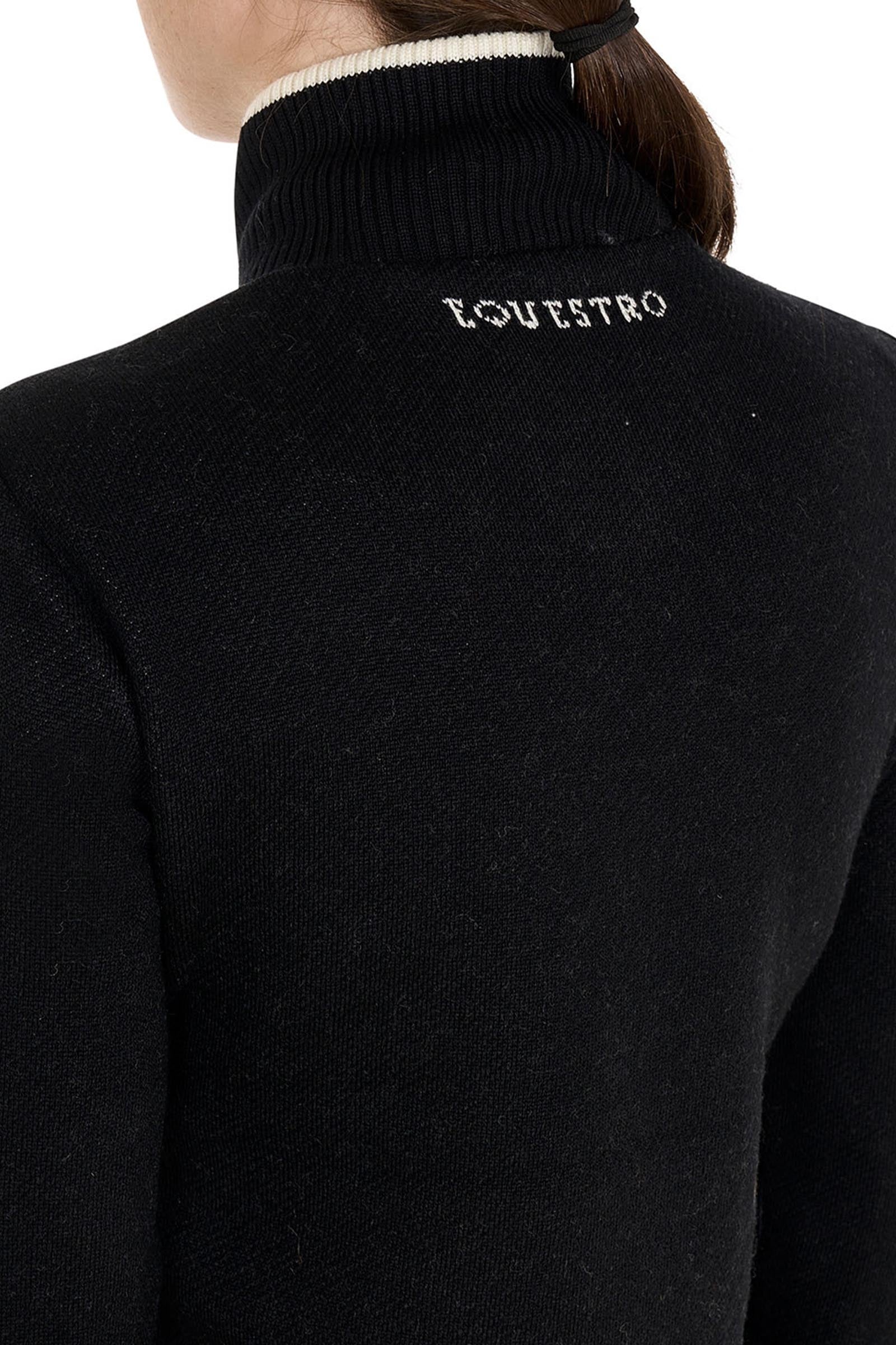 Equestro Women's Jacket in Nylon and Knit With Zip Women’s Riding Clothing