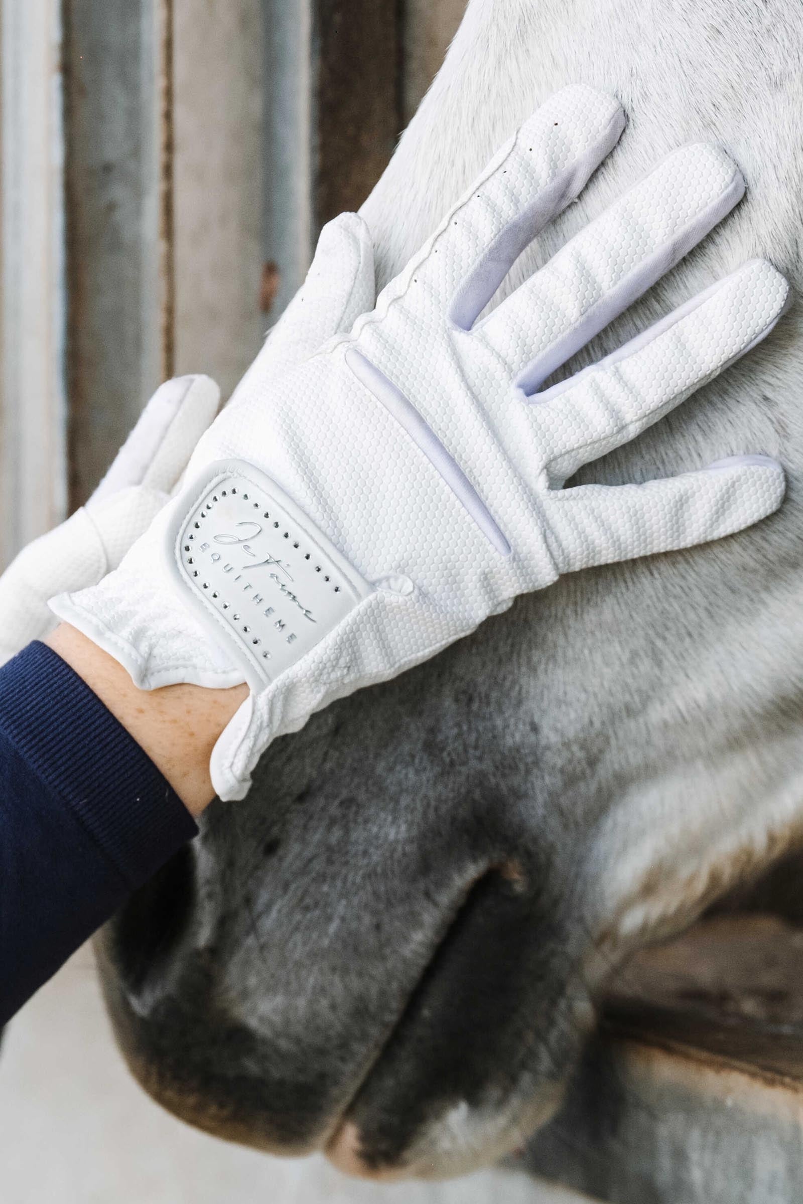 Equi Theme EQUITHÈME Strass Je t'aime Gloves Riding Gloves