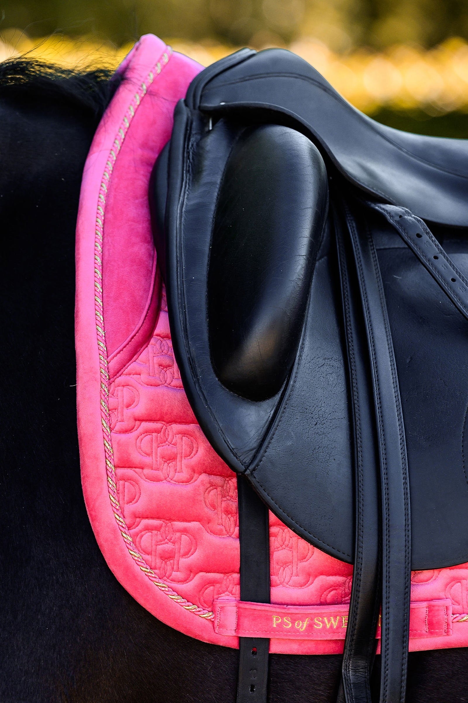 PS of Sweden Saddle Pad Velvet Monogram Dressage Saddle Pads