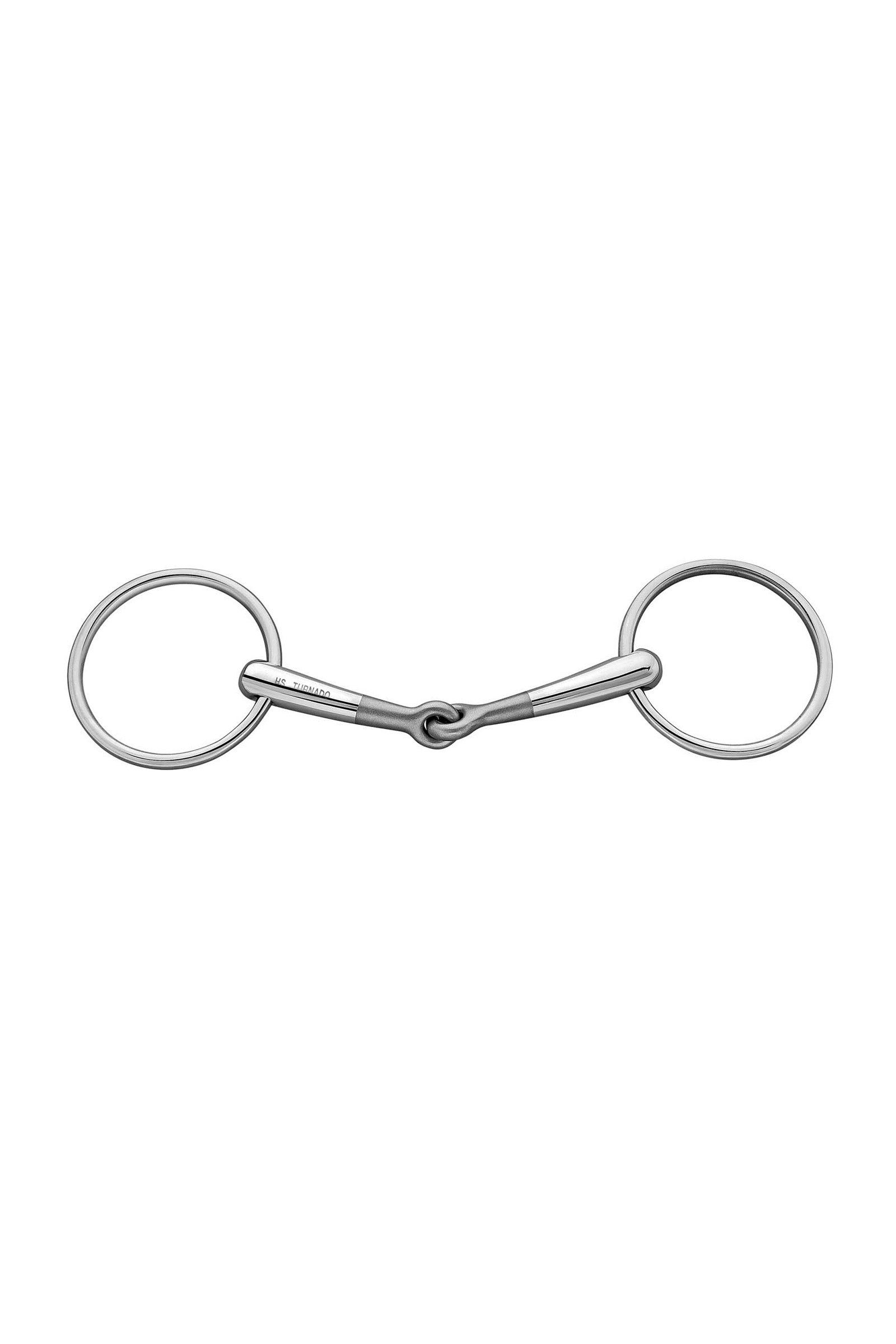 Sprenger Turnado Stainless Steel Loose Ring Snaffle, Single Jt., 14 mm Bitten