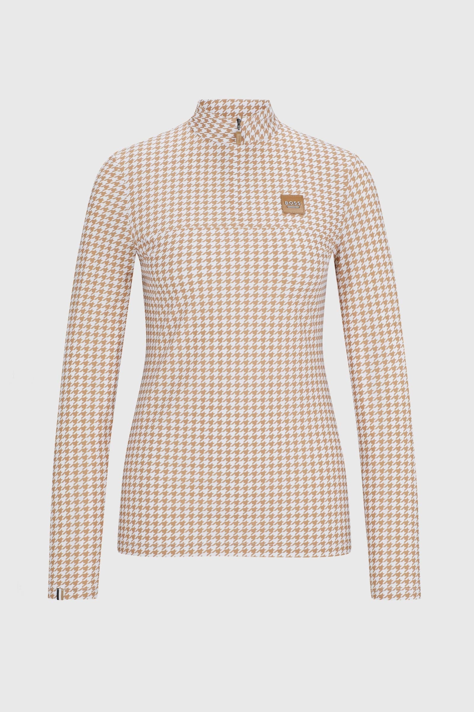 BOSS Equestrian Boss Rachel trainingsshirt Houndstooth Dames paardrijkleding