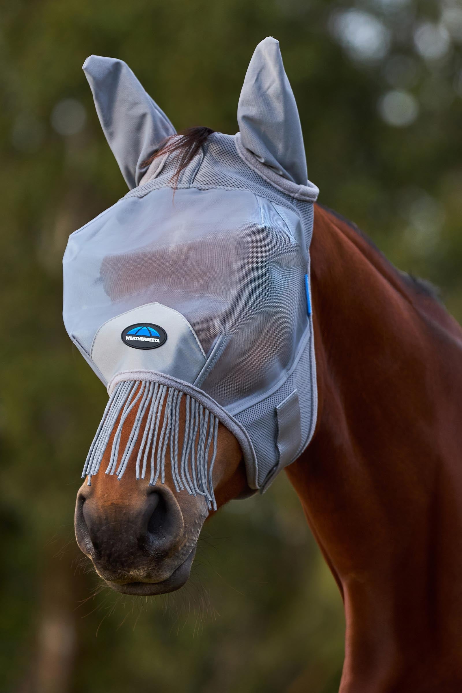 Weatherbeeta Comfitec Fine Mesh Fly Mask With Ears & Tassels Antifly Protection for Horses