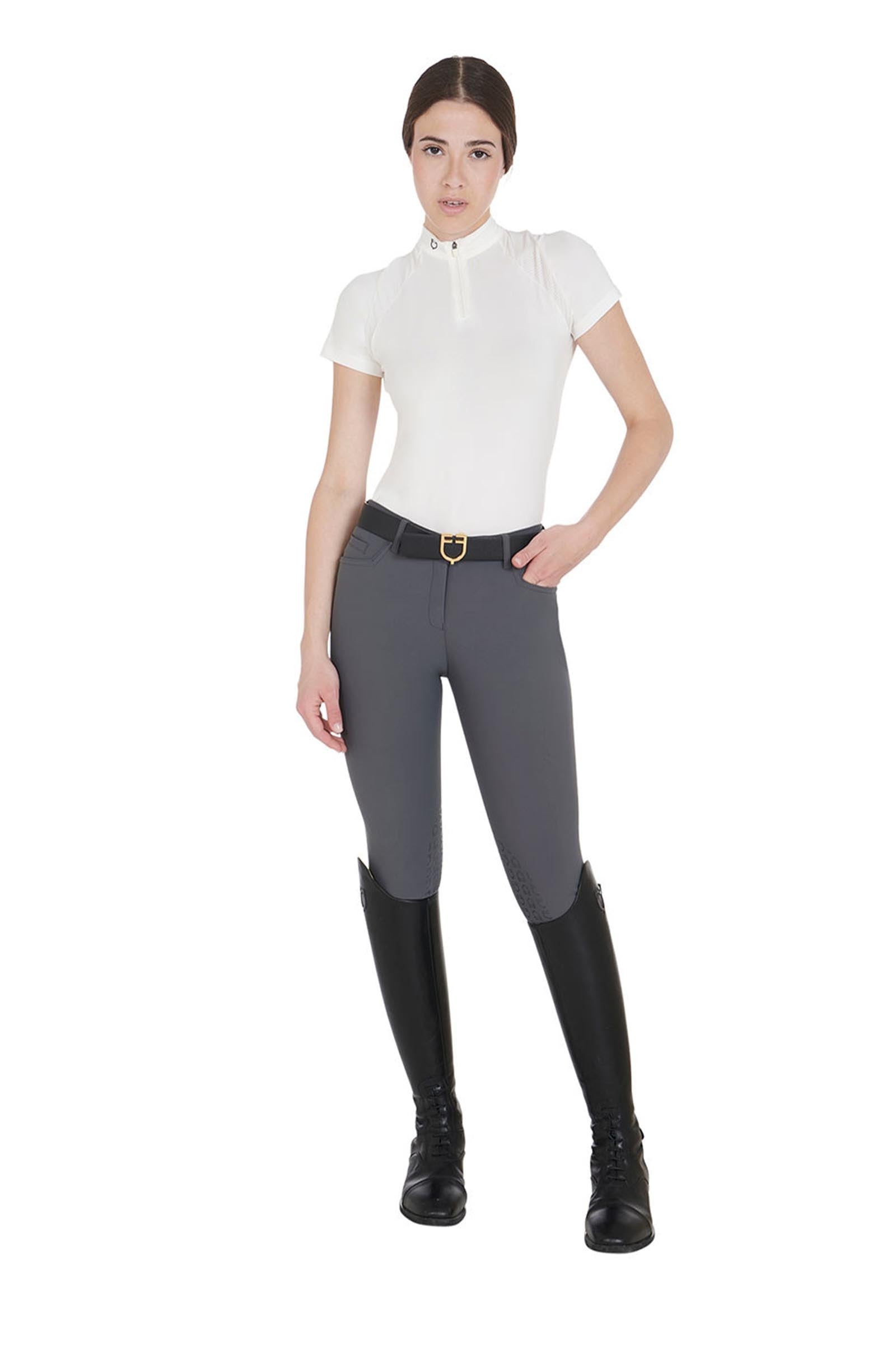 Equestro Women's Slim Fit Technical Training Polo Shirt Women’s Riding Clothing