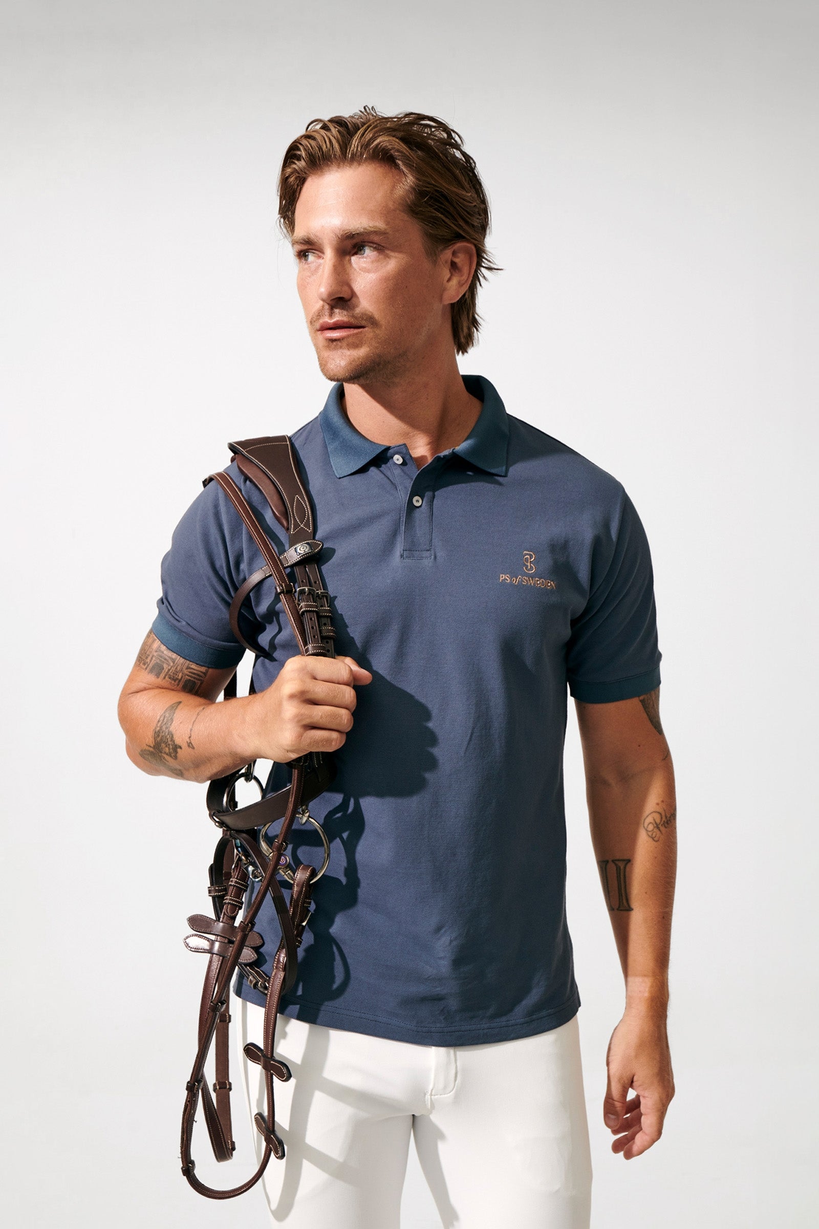 PS of Sweden Lucas Men´s Pique Polo Shirt Heren paardrijkleding