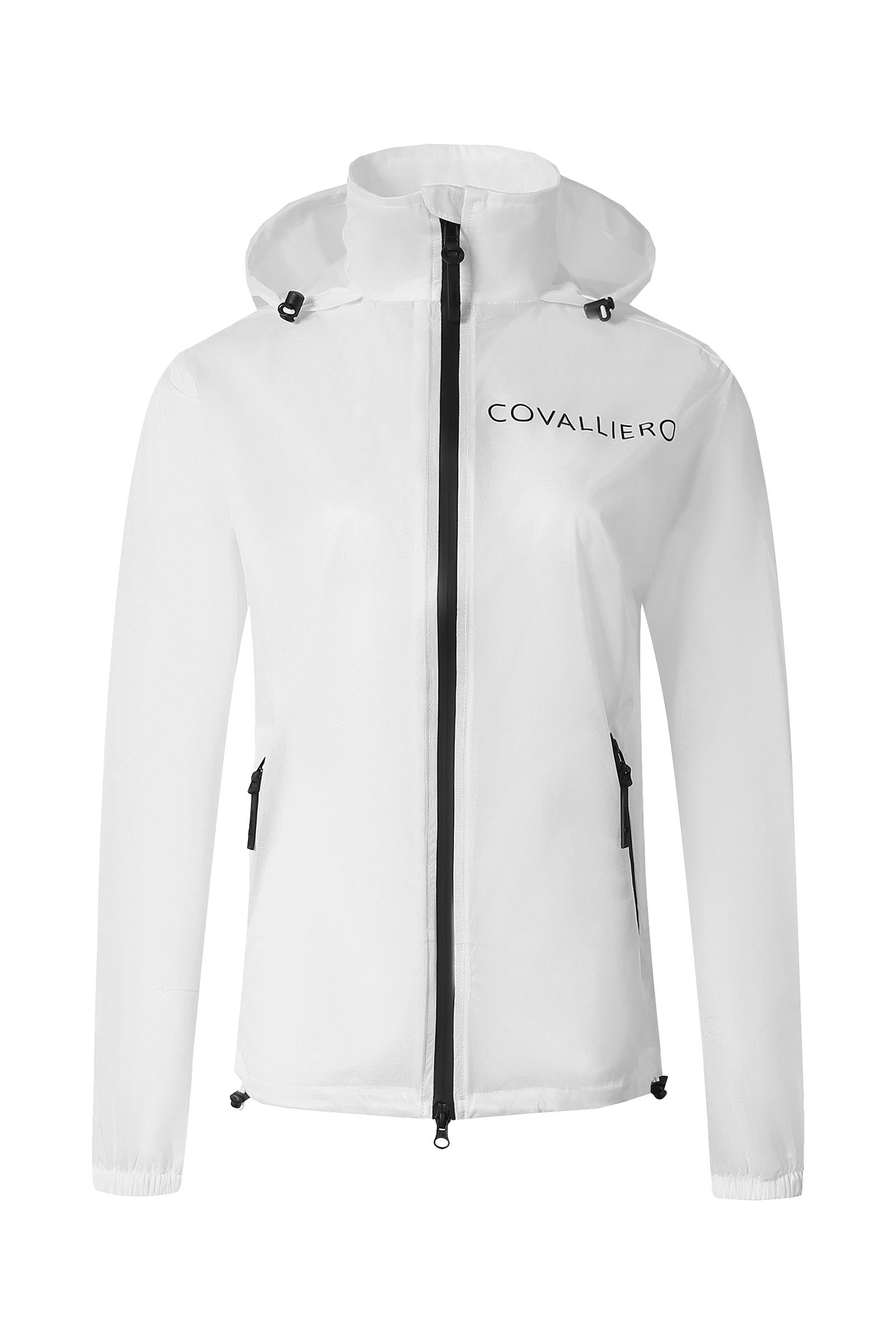 Covalliero ClearView dames half-transparante regenjas SS25 Dames paardrijkleding