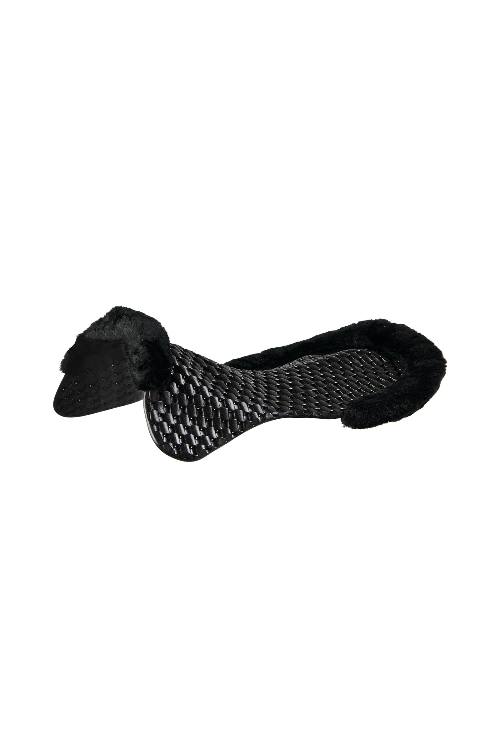 Acavallo Gel Antislip Respira met Schapenvacht Uitsparing Plat Zadeldekjes