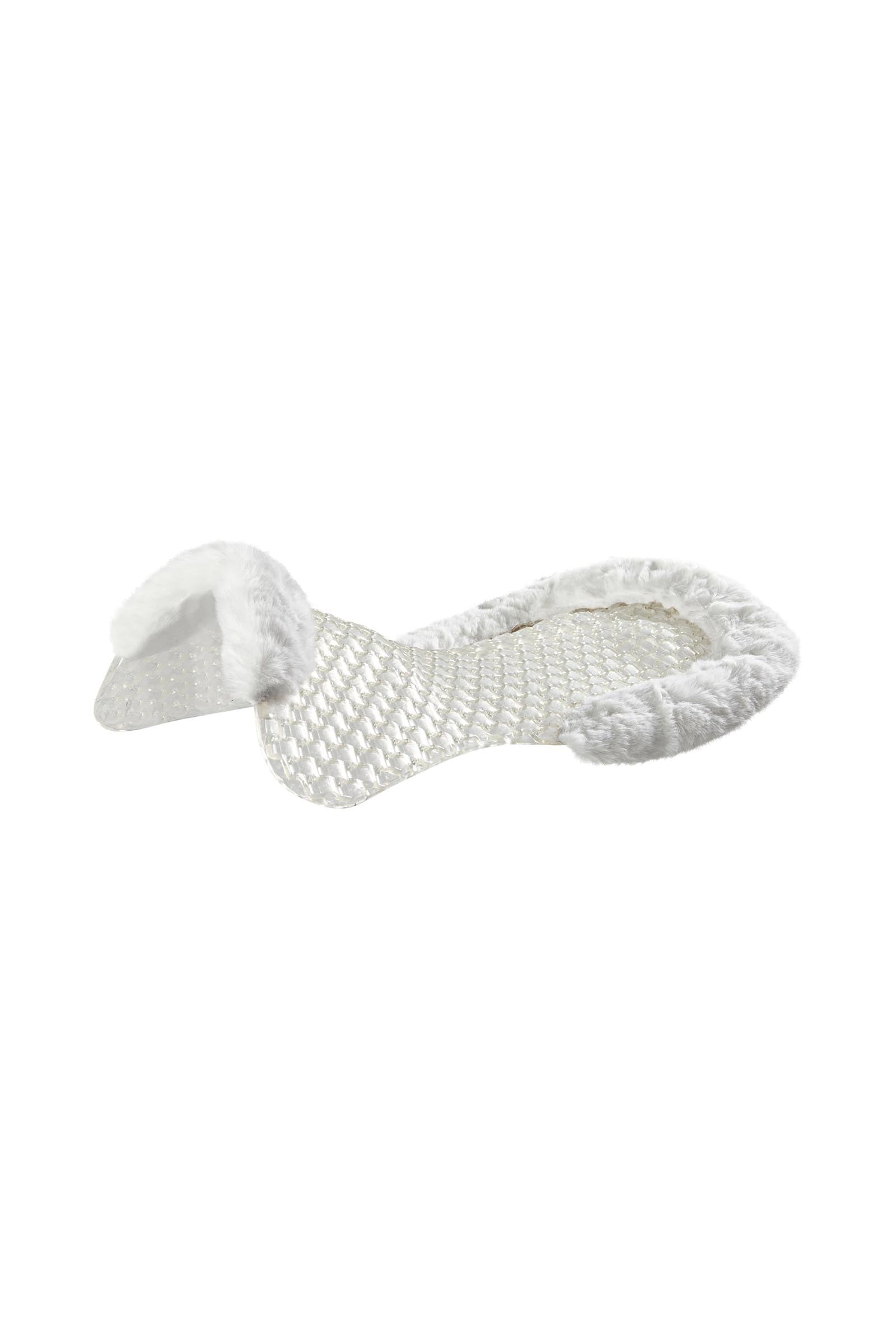Acavallo Gel Antislip Respira met Schapenvacht Uitsparing Plat Zadeldekjes