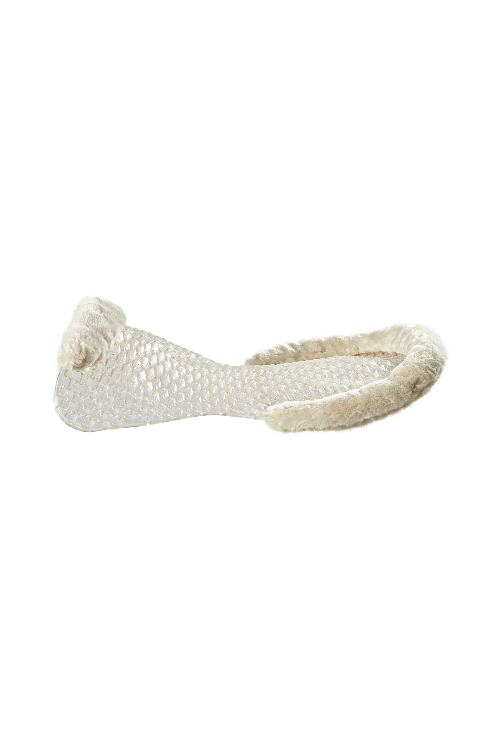 Acavallo Gel Non Slip Respira With Faux Sheepskin Cut-Out Flat Saddle Pads