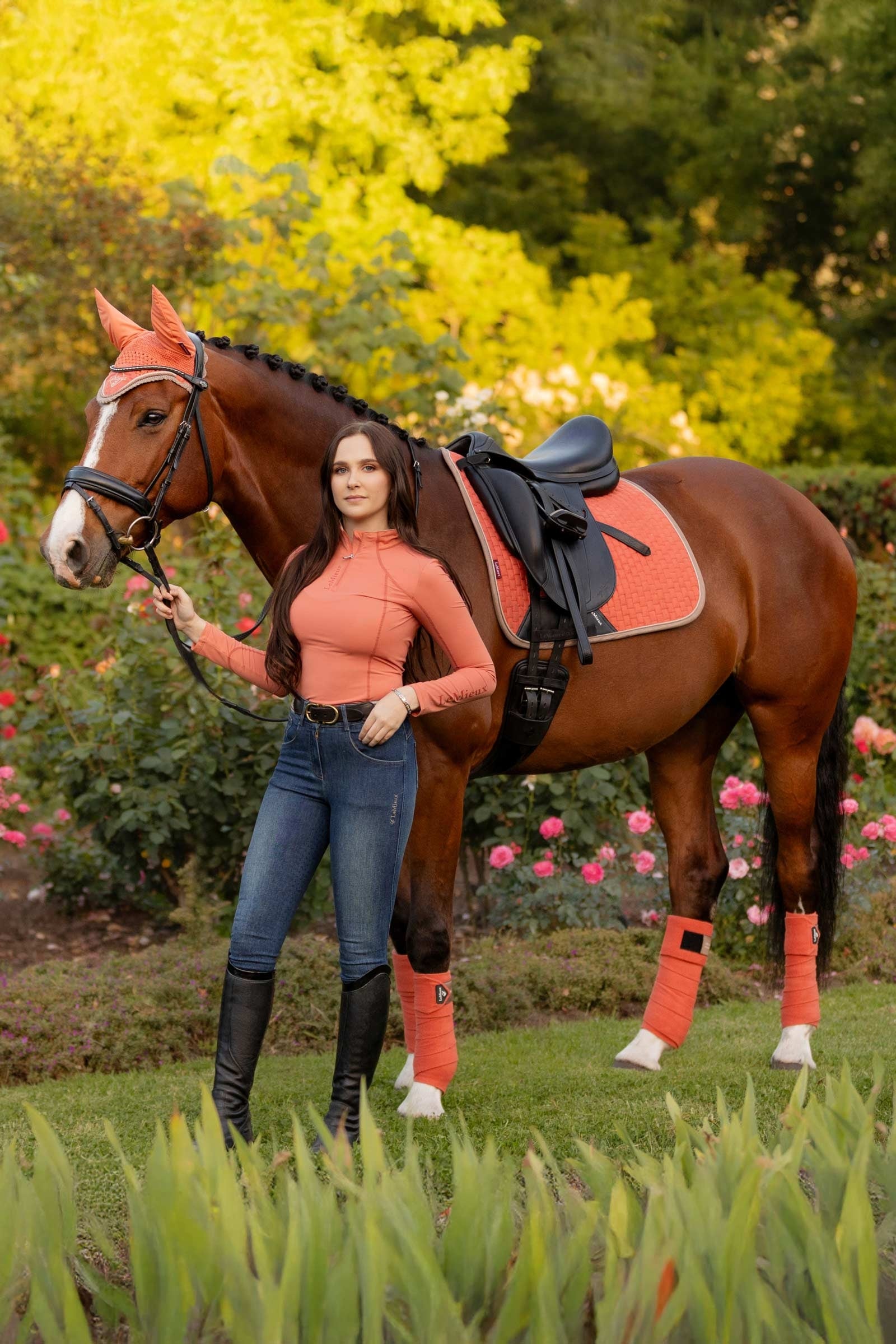 LeMieux Suede Square Dressage Saddle Pad Saddle Pads