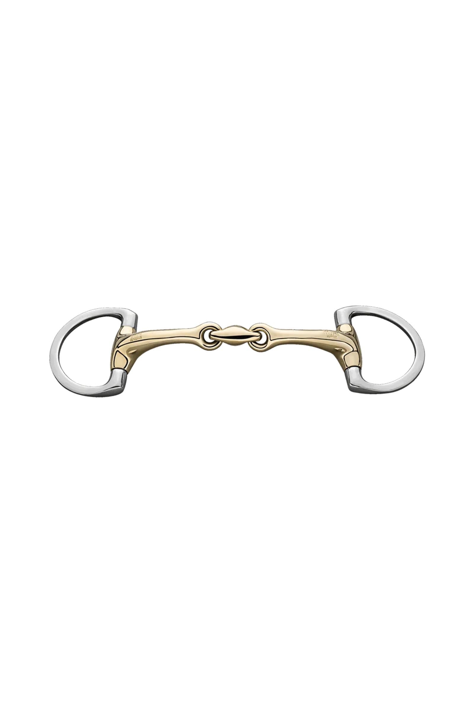Sprenger Dynamic RS pony island olijvenkopbit, dubbel gebroken, 14 mm, Sensogan Bitten