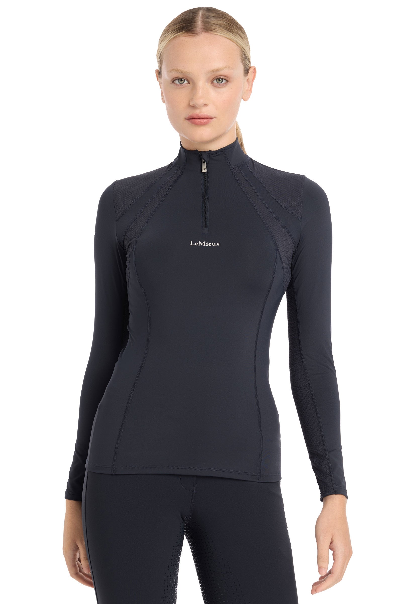 LeMieux Mia ademende ondershirt met lange mouwen en mesh Dames paardrijkleding