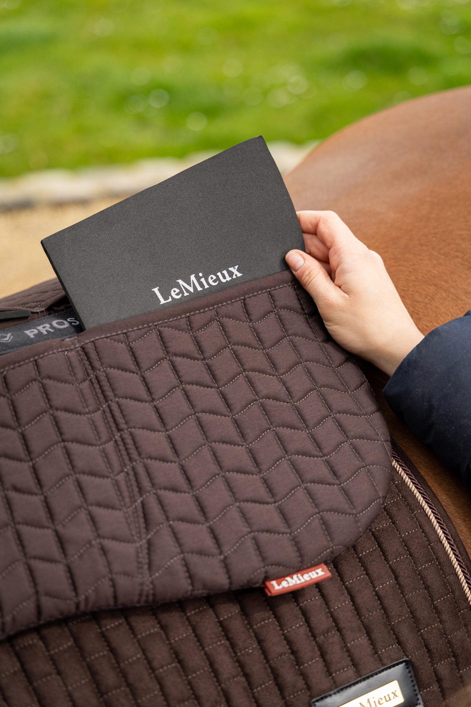 LeMieux Prosorb 3 pocket Quilted Half Pad Saddle Pads