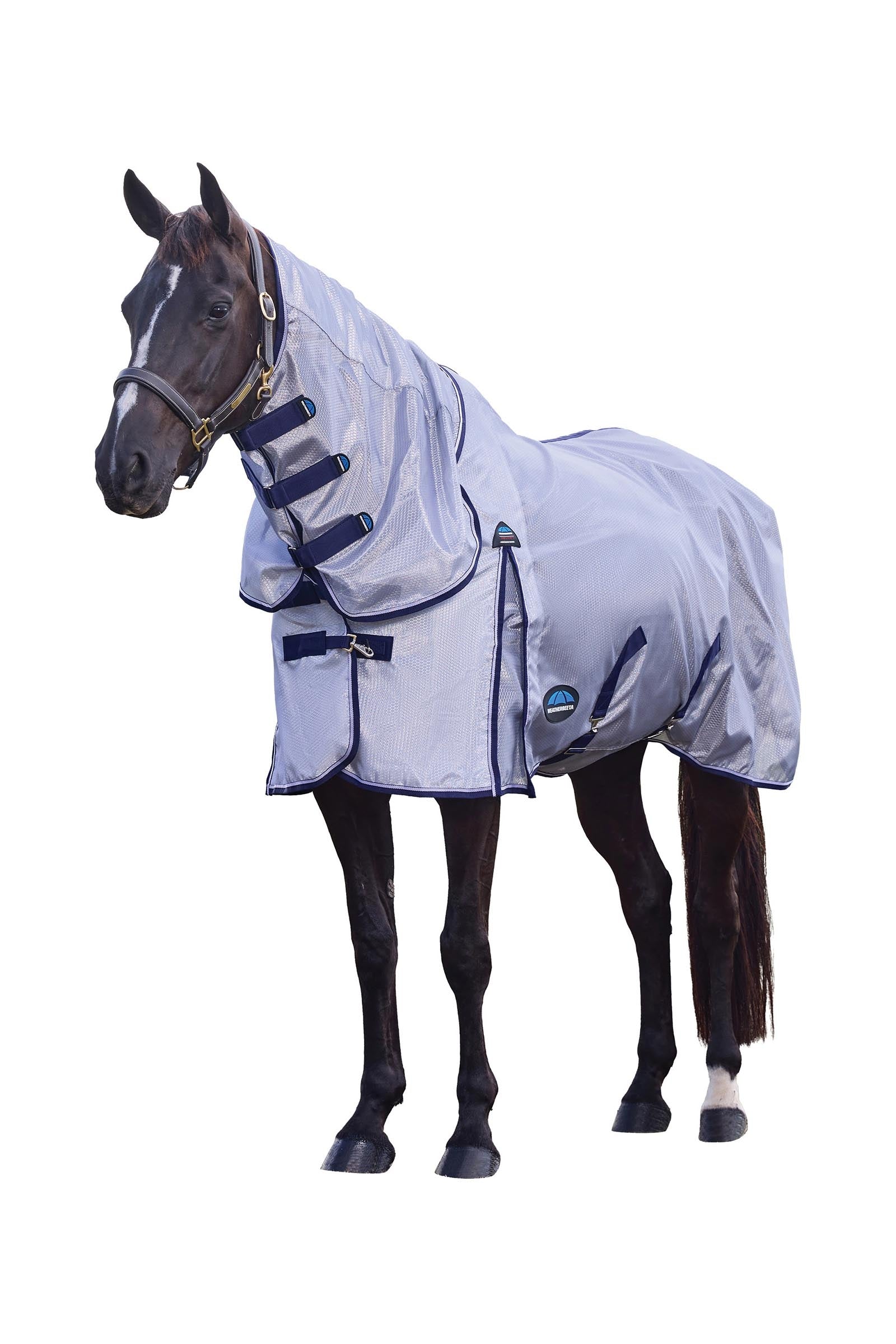 Weatherbeeta ComFiTec Hexi Shield Vliegendeken combo met vaste hals, 0 g Paardendekens