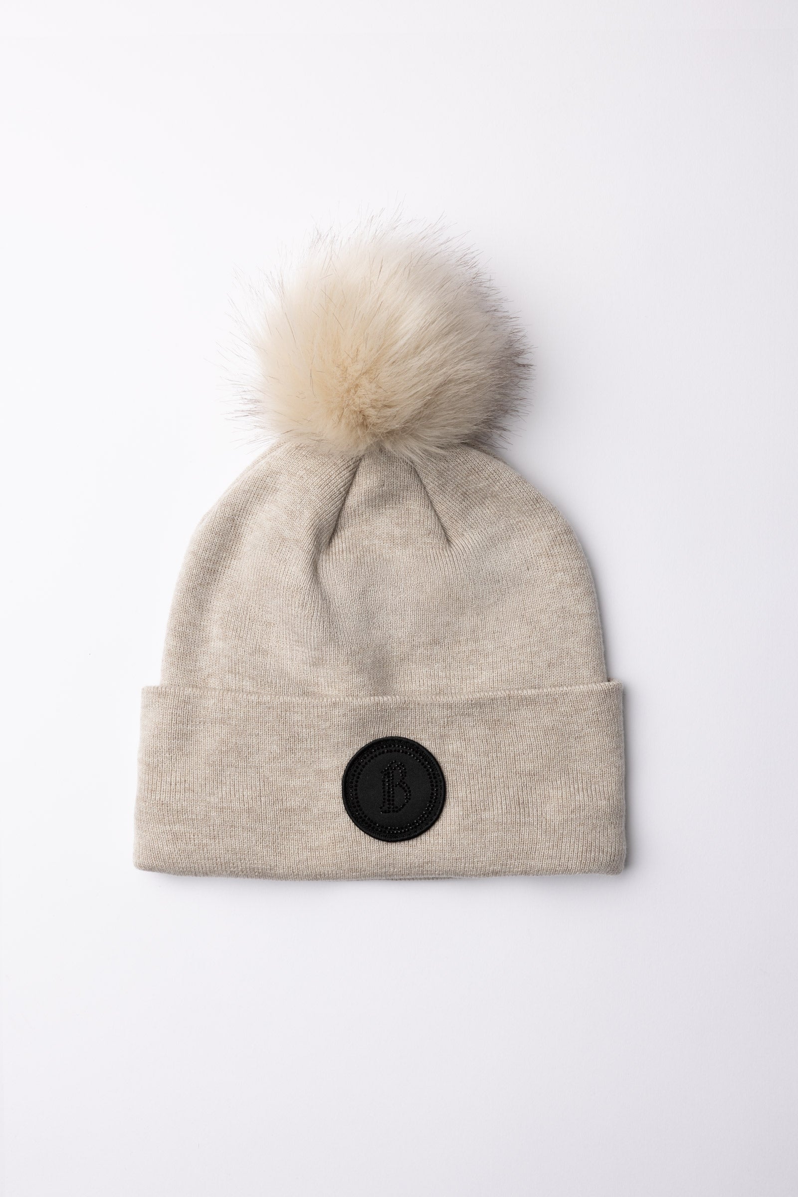 B Vertigo Sydney Gebreide muts met afneembare pompon Accessoires