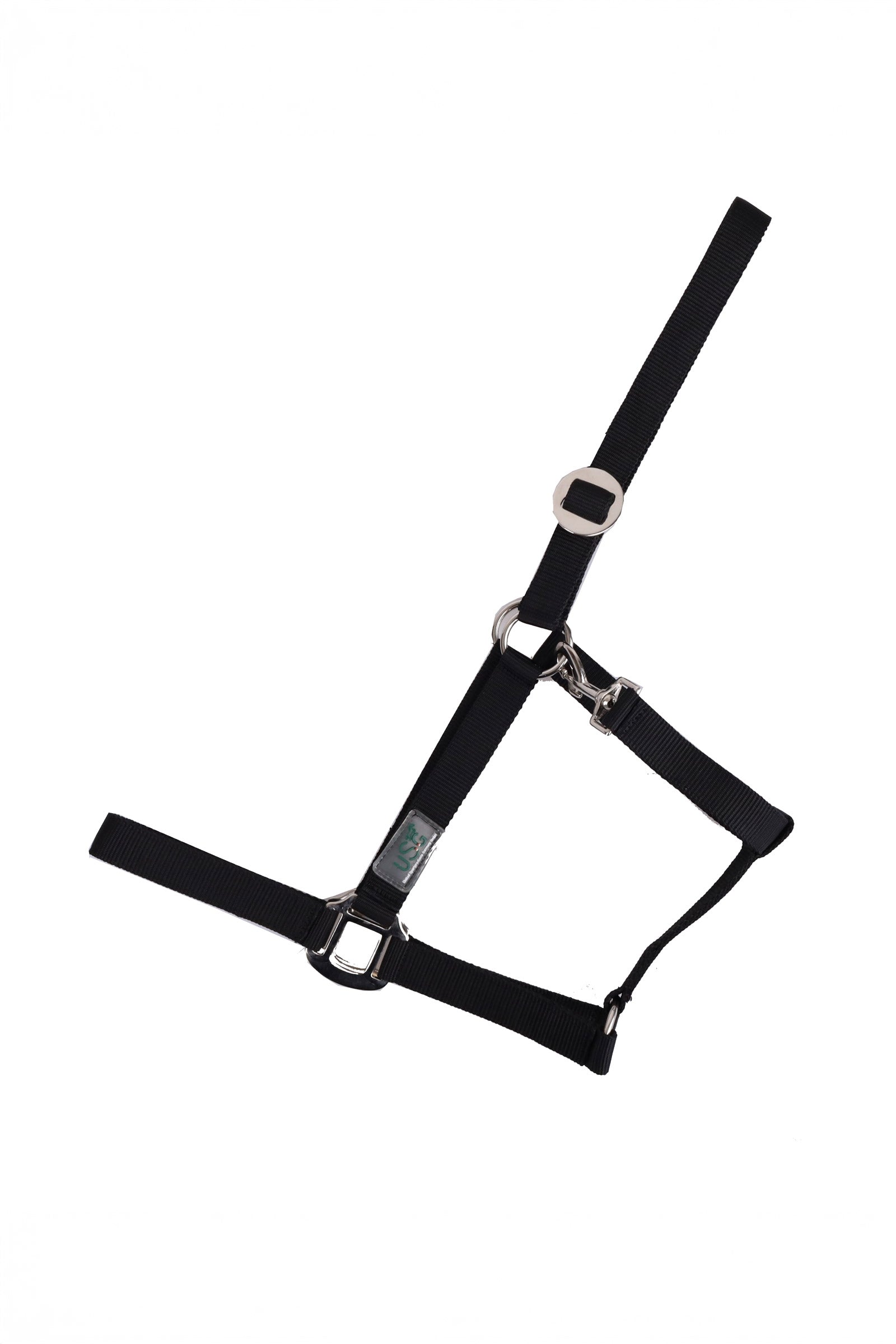 USG Basic halster met zilverkleurige beslagdelen Halsters & Halstertouwen