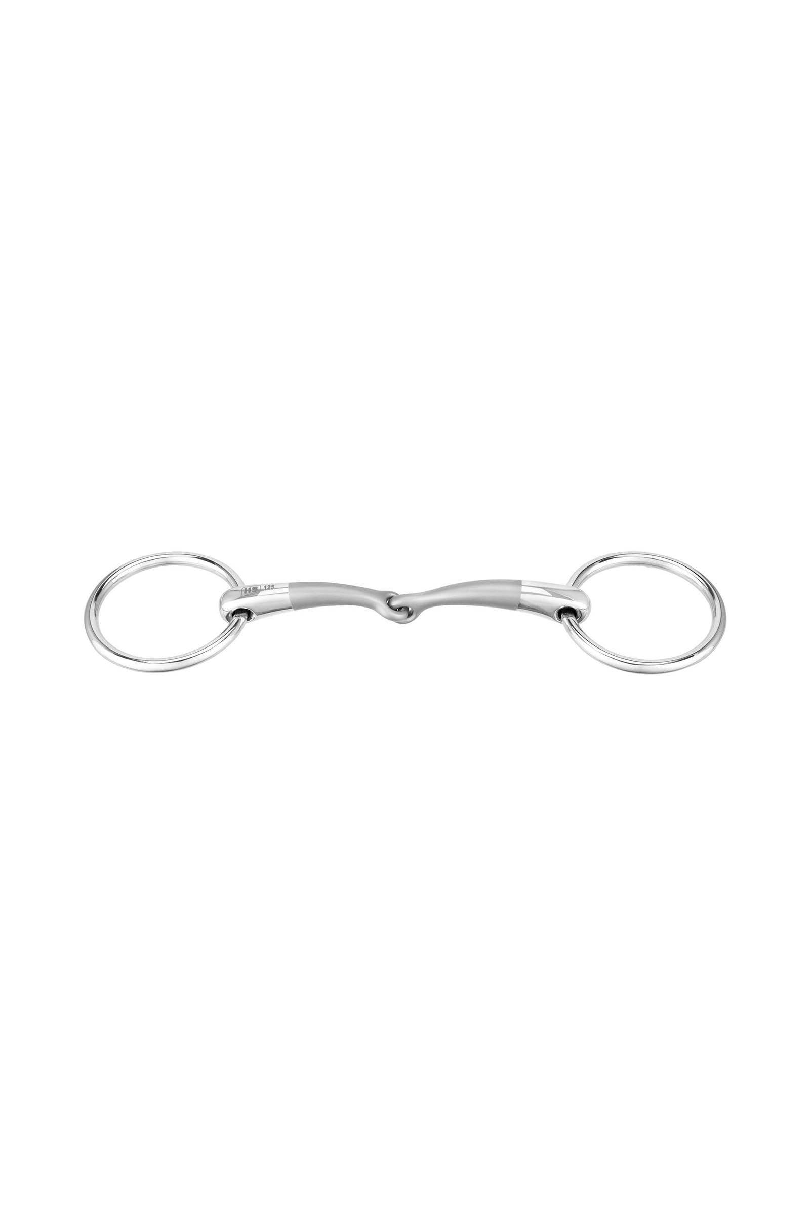 Sprenger Satinox Bradoon, Single Jt. 12mm, 55mm Ring, Stainless St. Horse Bits