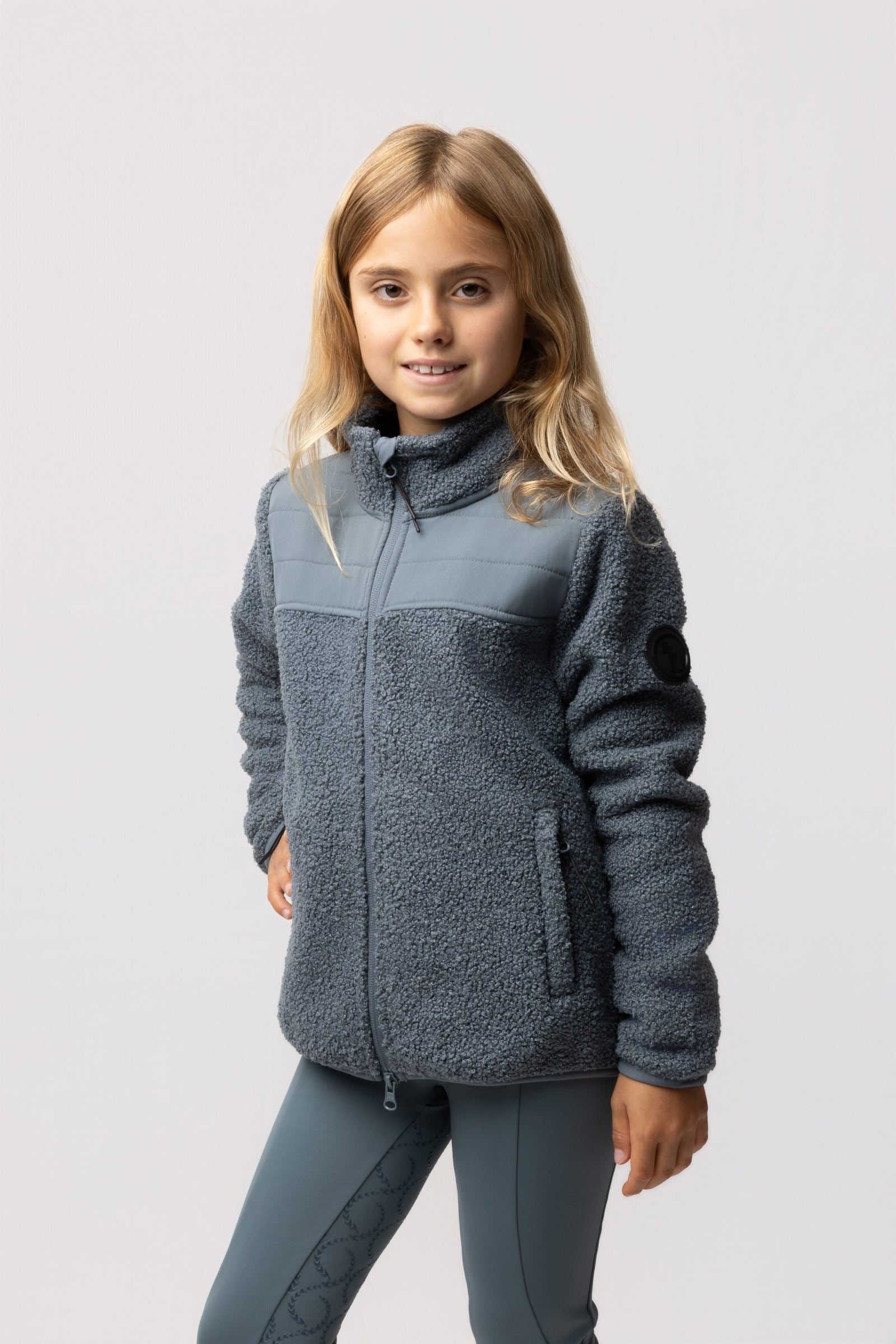 Horze Misha Kinderen hybride fleece jack Kinder paardrijkleding